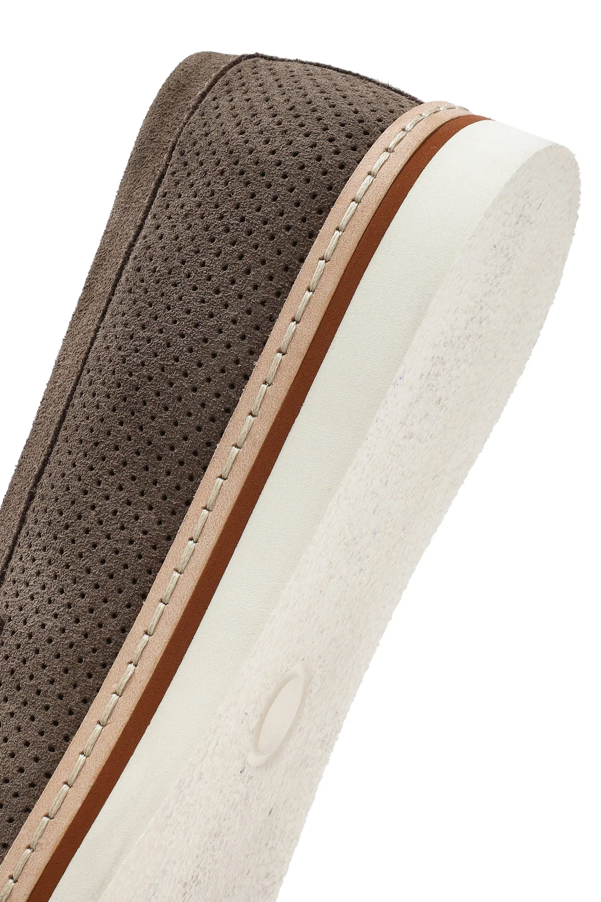 Erkek Vizon Süet Deri Casual Loafer - Image 8