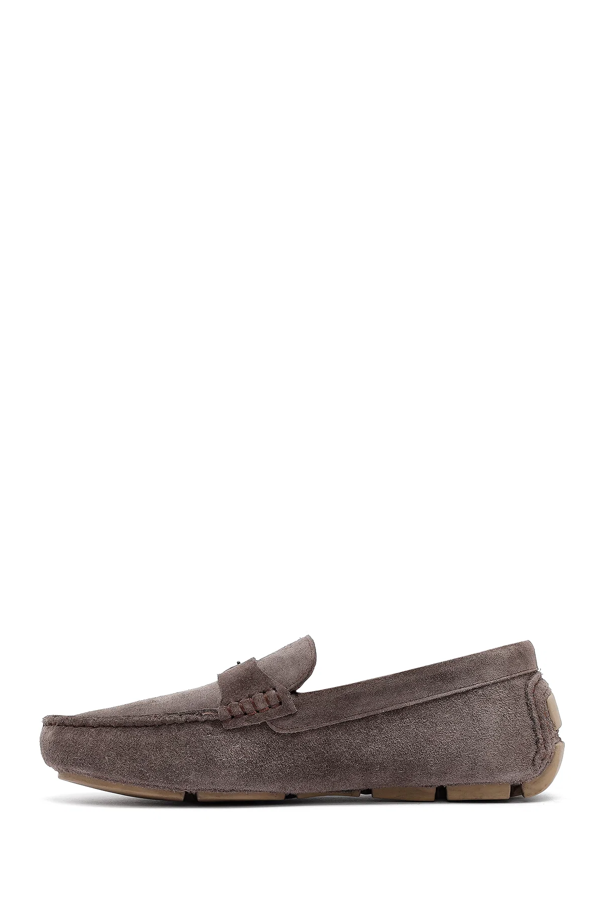 Erkek Vizon Süet Deri Casual Loafer - Image 2