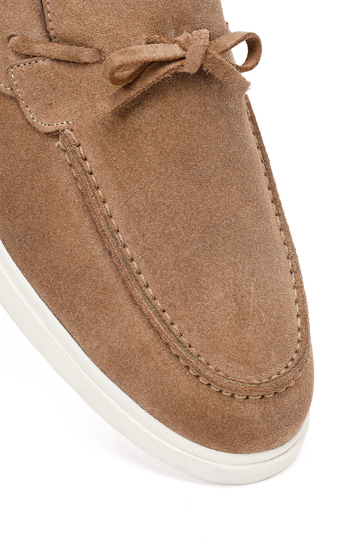 Erkek Vizon Süet Deri Casual Loafer - Image 10
