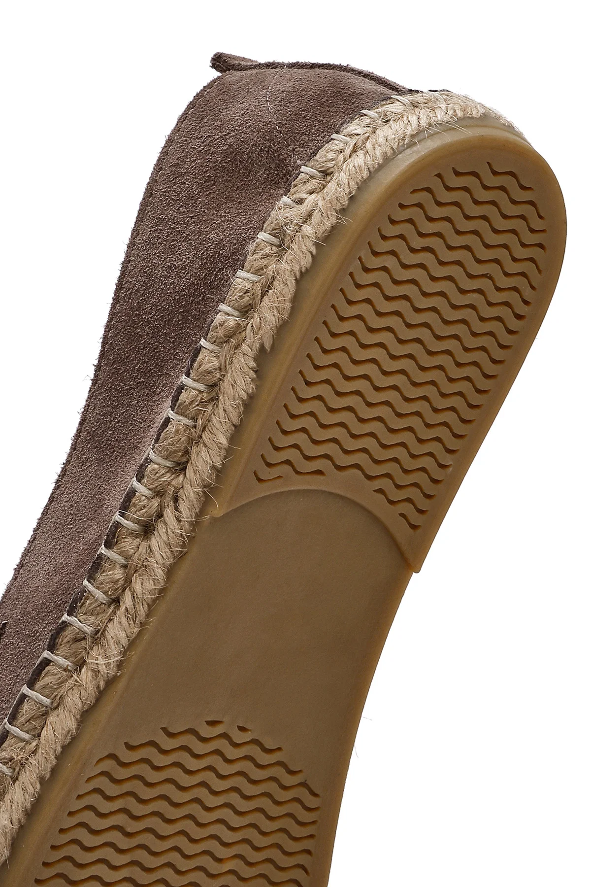 Erkek Vizon Süet Deri Espadril - Image 10