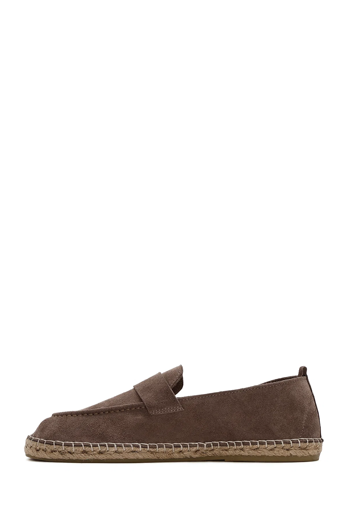 Erkek Vizon Süet Deri Espadril - Image 4