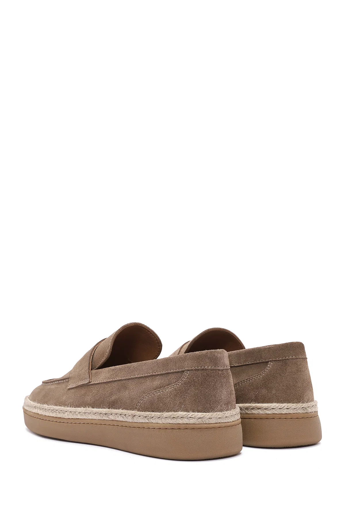 Erkek Vizon Süet Deri Loafer - Image 5