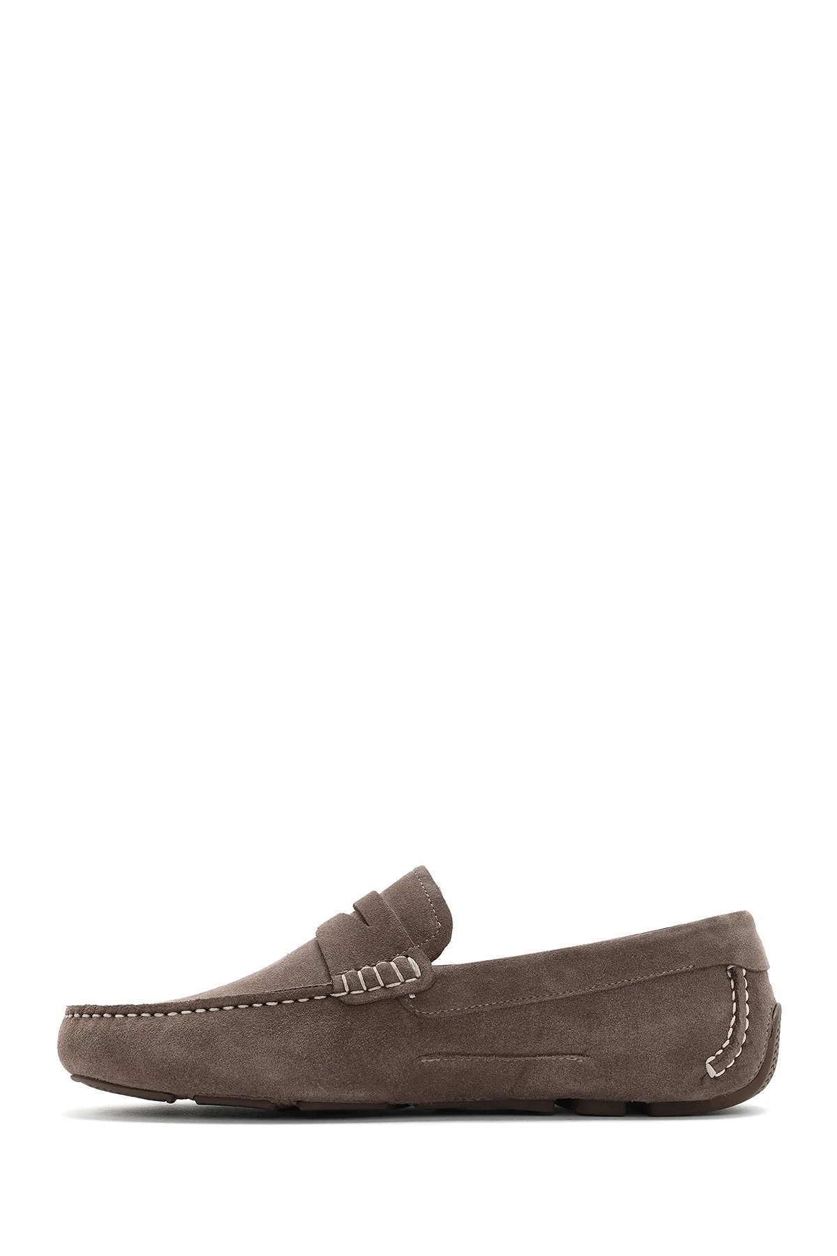 Erkek Vizon Süet Deri Loafer - Image 3