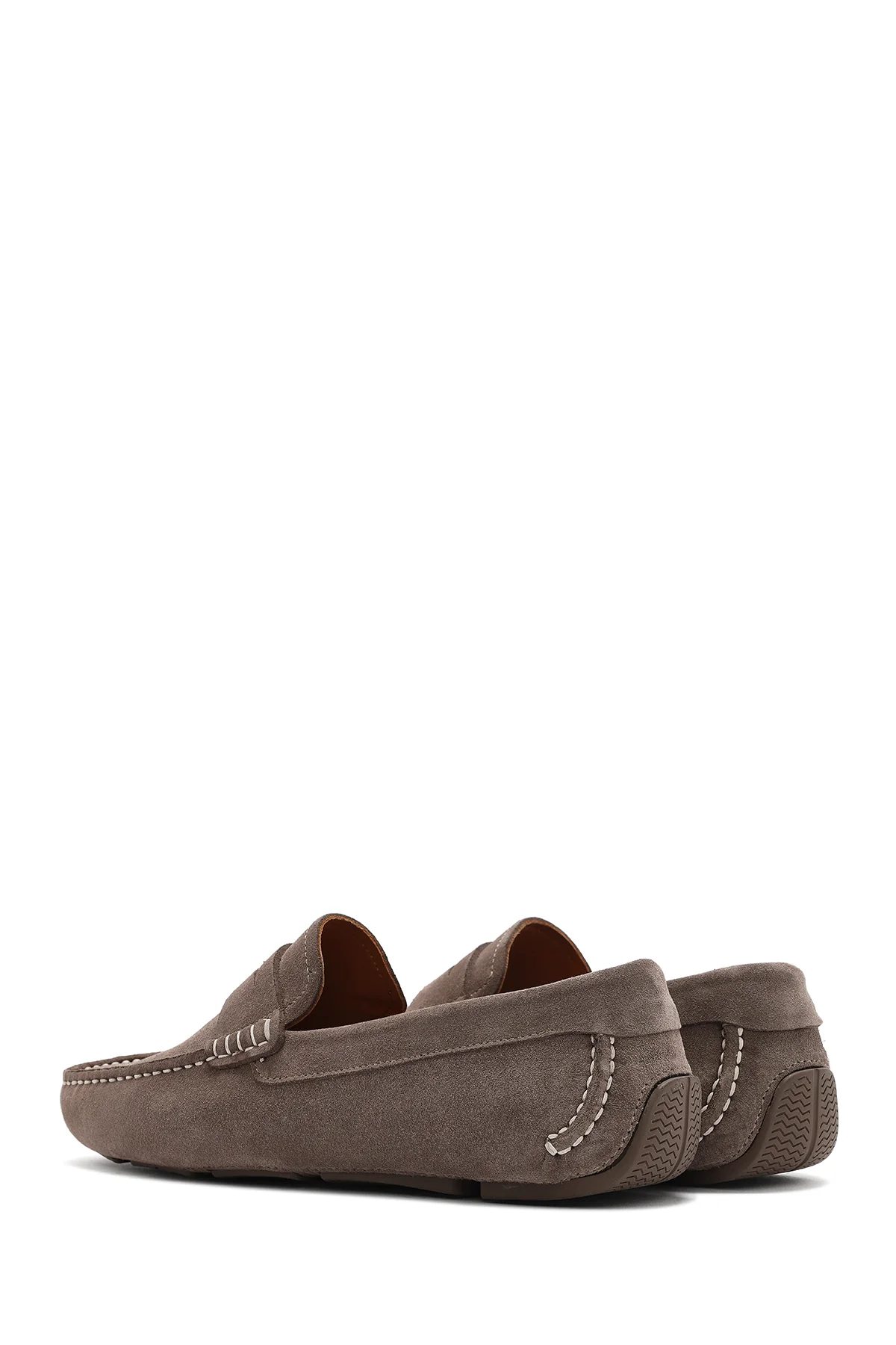 Erkek Vizon Süet Deri Loafer - Image 6