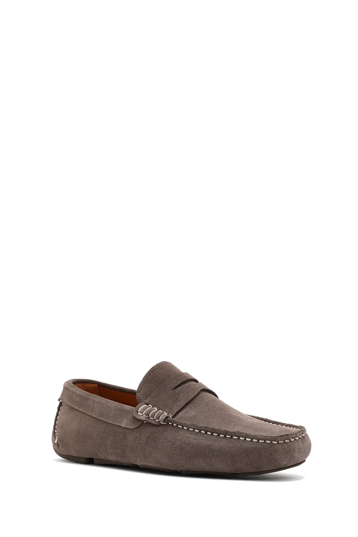 Erkek Vizon Süet Deri Loafer - Image 7