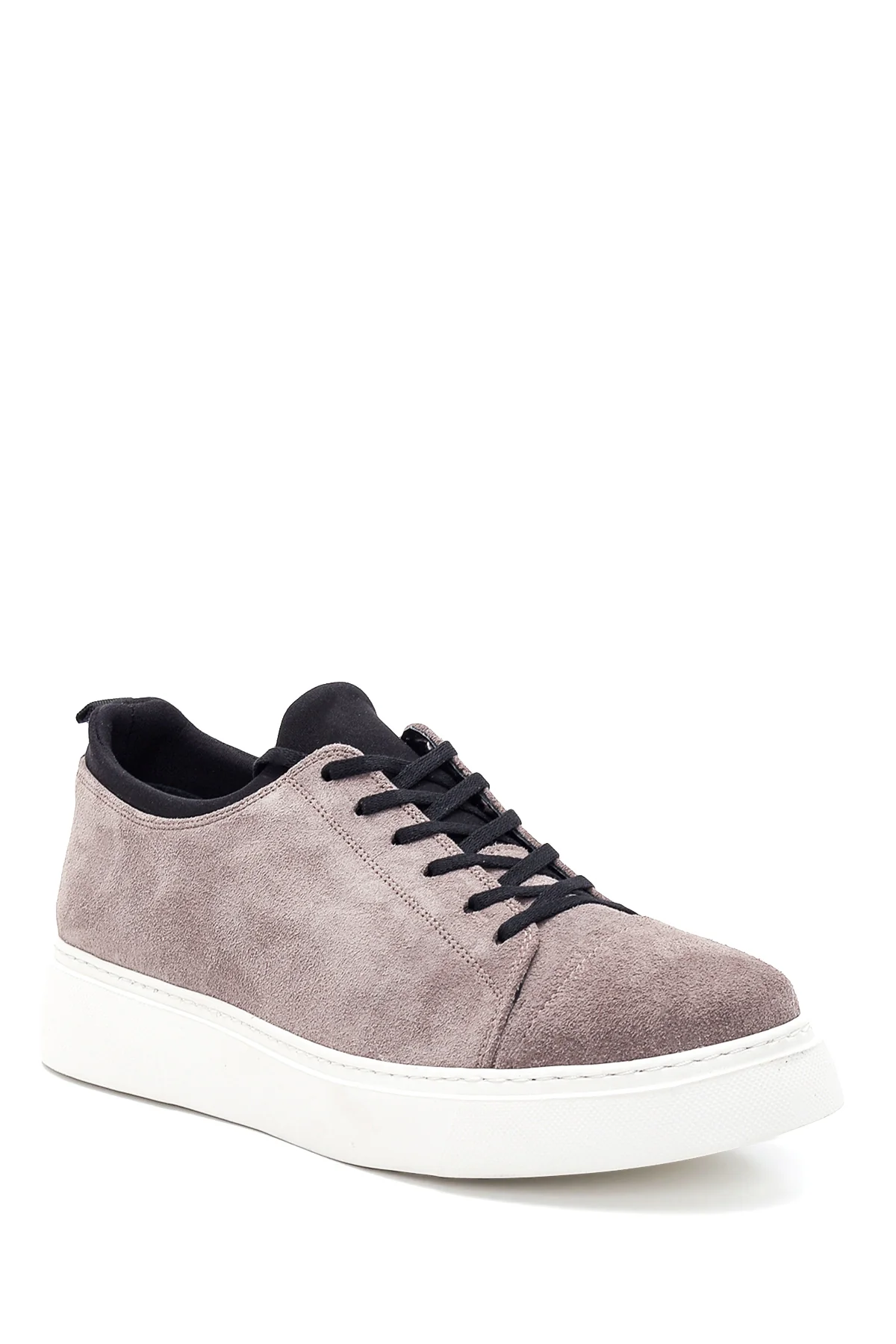 Erkek Vizon Süet Deri Sneaker - Image 3