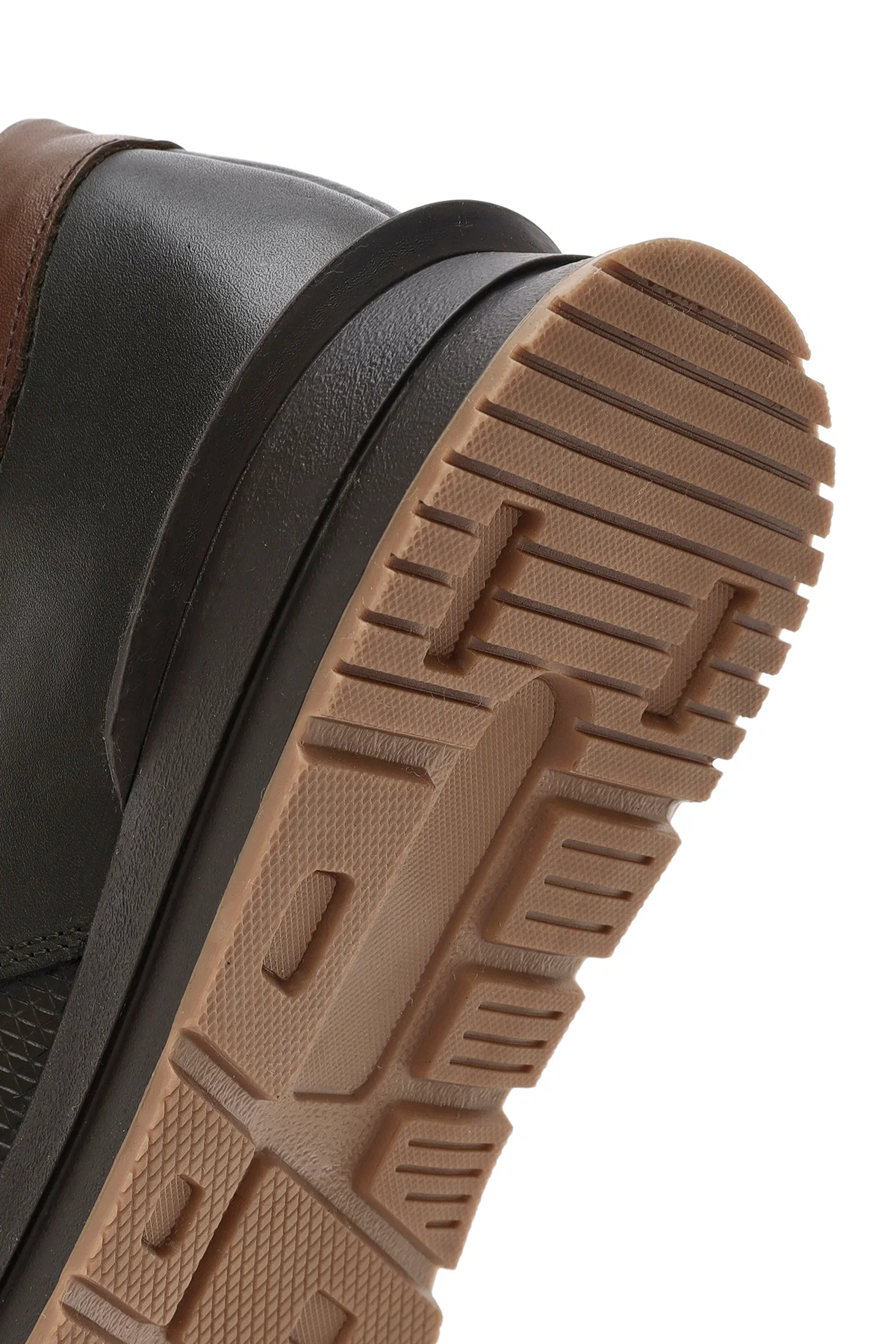 Erkek Yeşil Bağcıklı Deri Casual Sneaker - Image 8