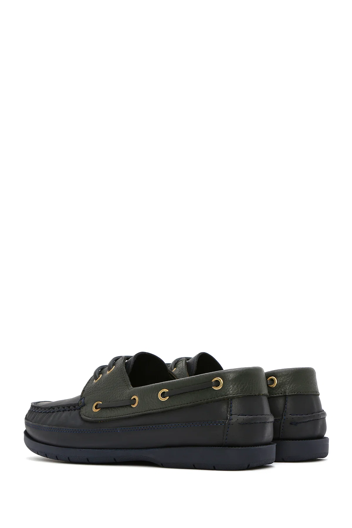 Erkek Yeşil Deri Comfort Casual Ayakkabı - Image 5