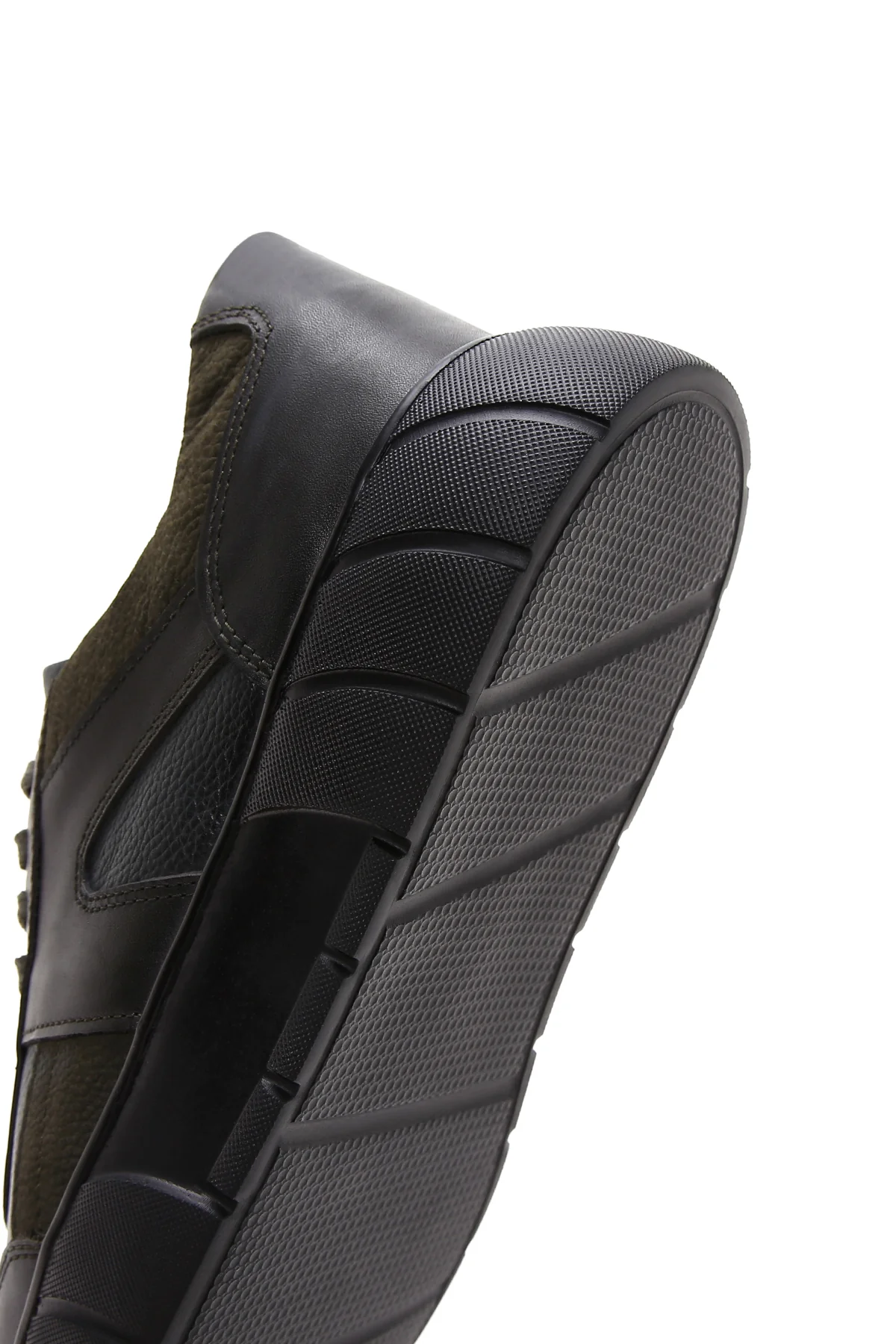 Erkek Yeşil Deri Kalın Tabanlı Sneaker - Image 8