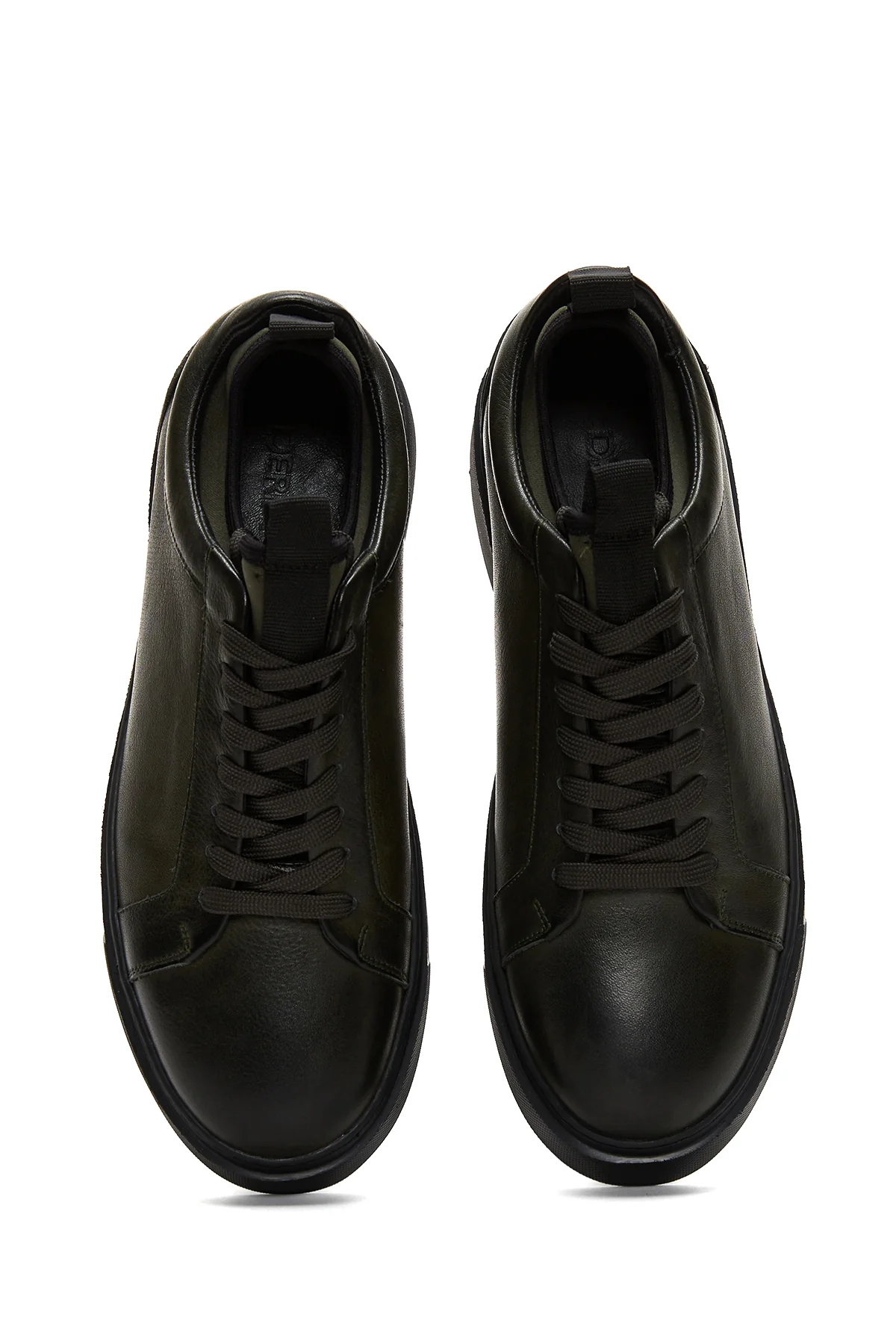 Erkek Yeşil Deri Sneaker - Image 6