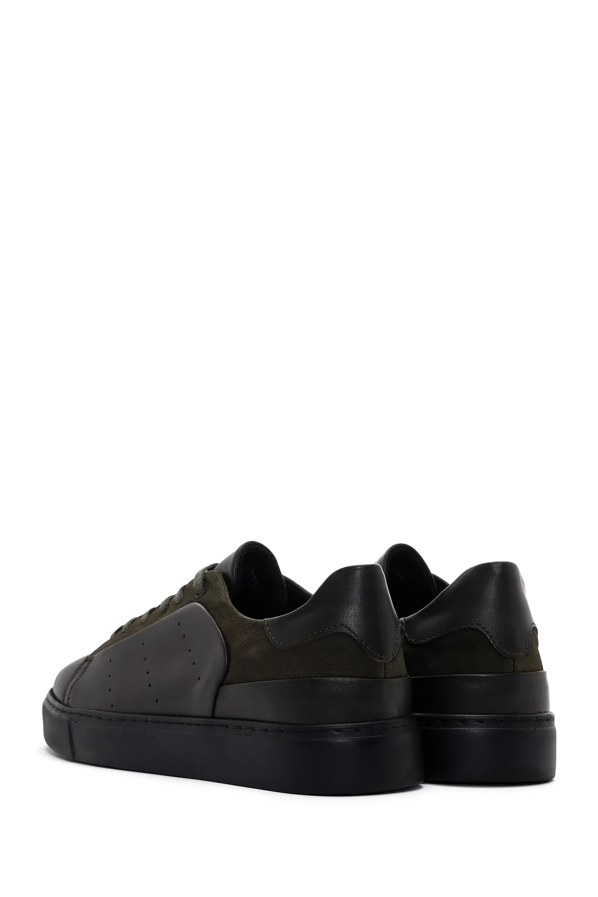 Erkek Yeşil  Deri Sneaker - Image 5