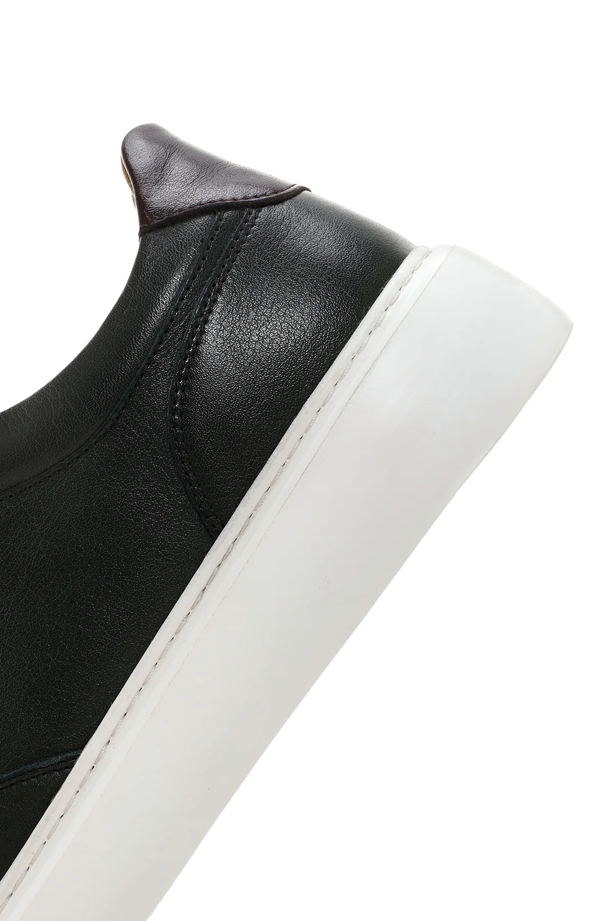 Erkek Yeşil Kalın Tabanlı Bağcıklı Deri Sneaker - Image 7