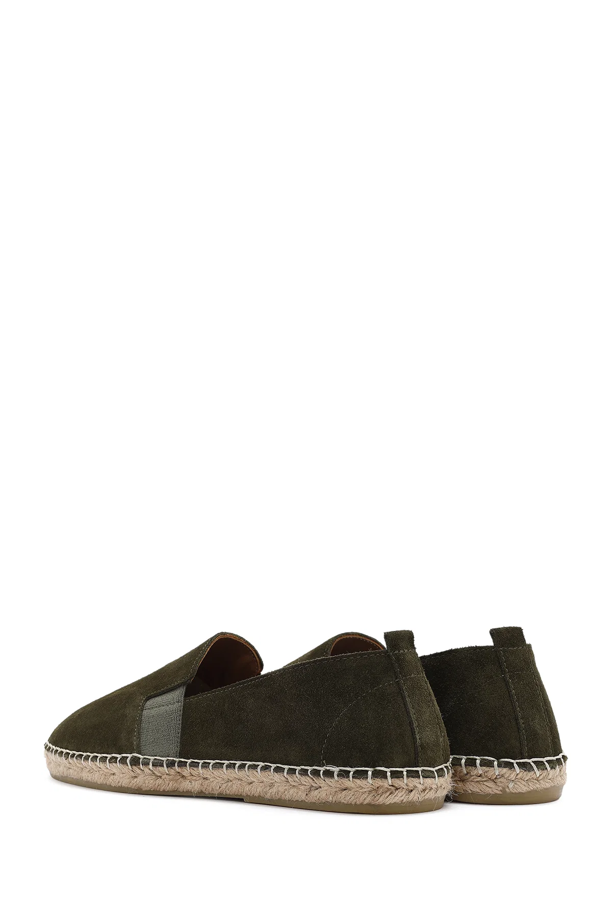 Erkek Yeşil Süet Deri Espadril - Image 5