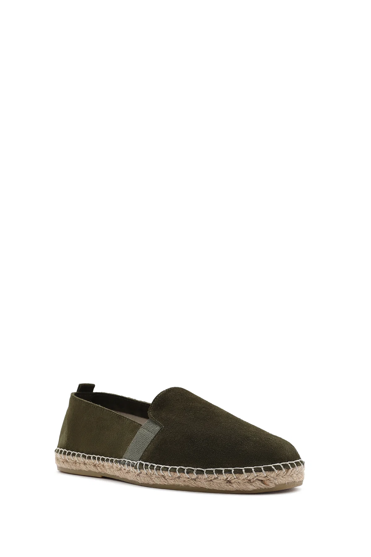 Erkek Yeşil Süet Deri Espadril - Image 6