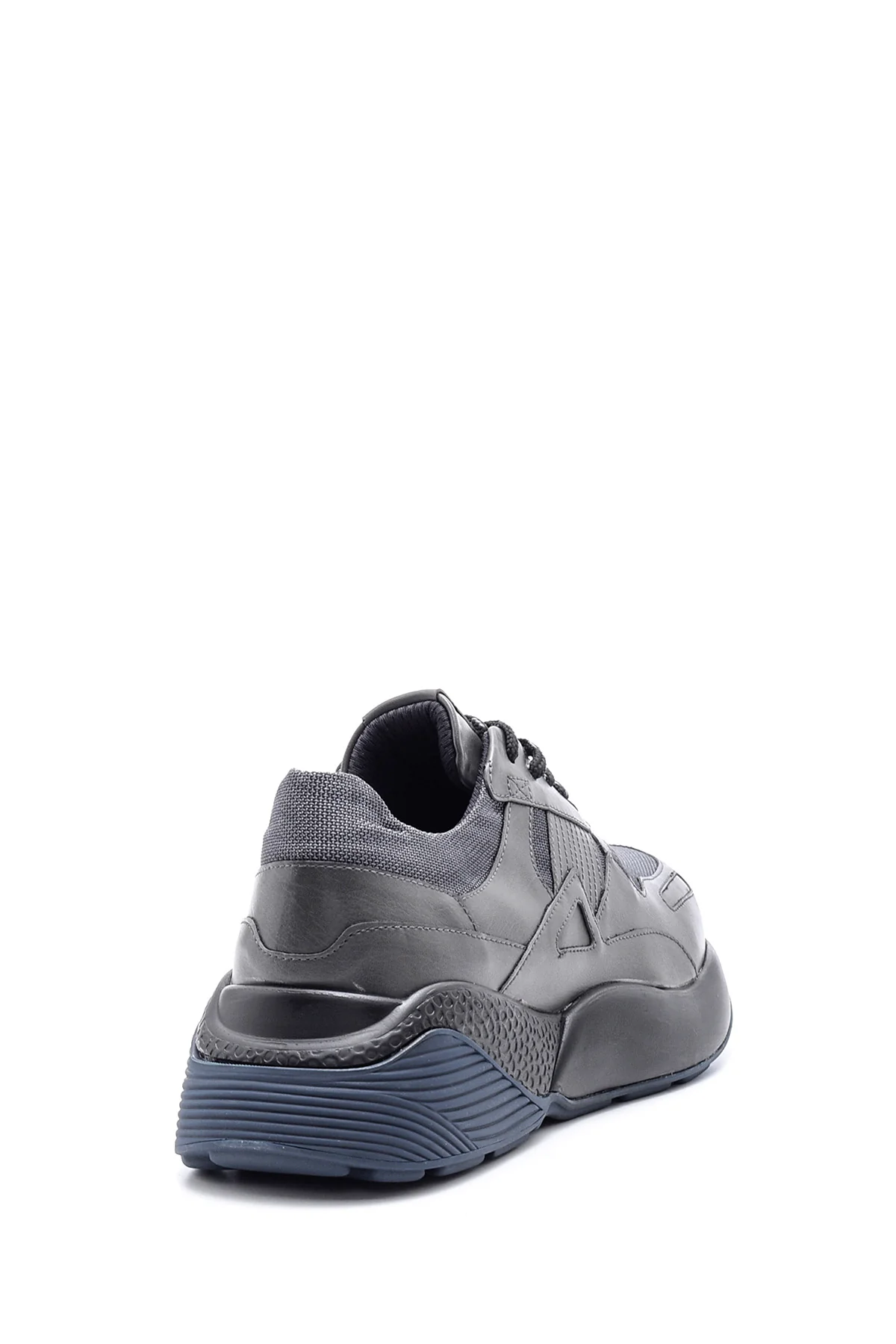 Erkek Yüksek Tabanlı Deri Sneaker - Image 5