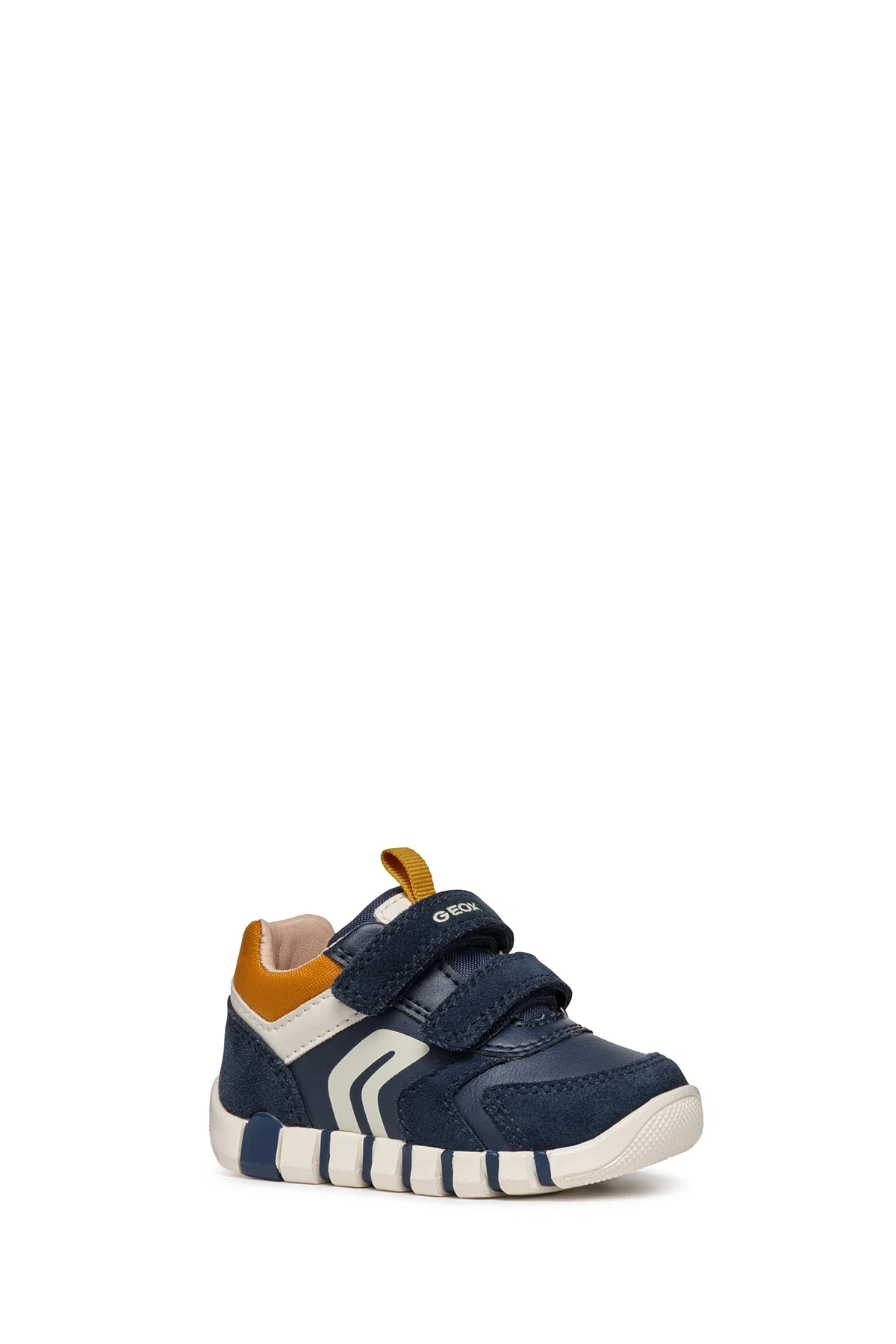 Geox Erkek Bebek Lacivert Iupidoo Bantlı Deri Sneaker - Image 4