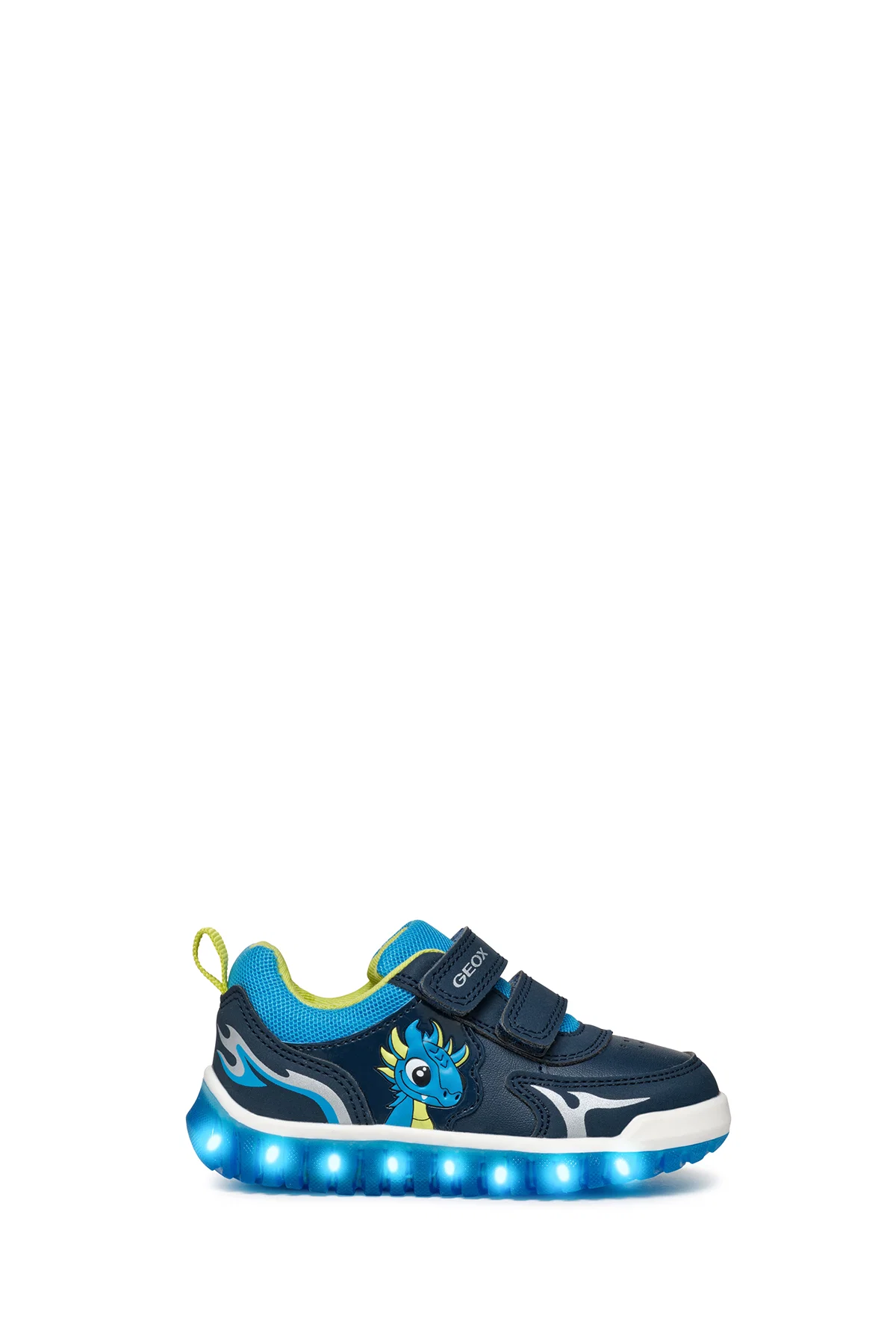 Geox Erkek Bebek Lacivert Lightyloo Bantlı Deri Sneaker - Image 8