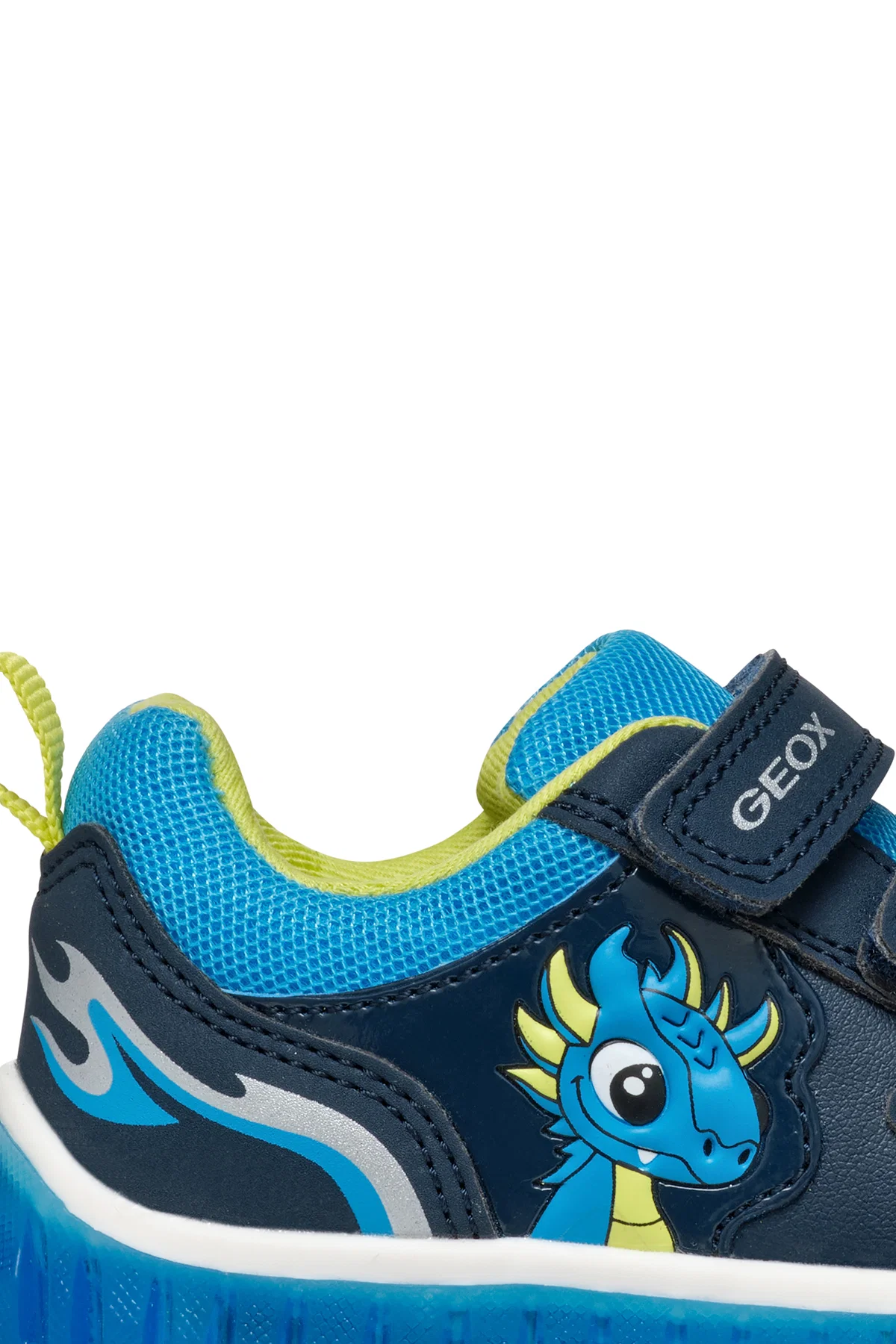 Geox Erkek Bebek Lacivert Lightyloo Bantlı Deri Sneaker - Image 9