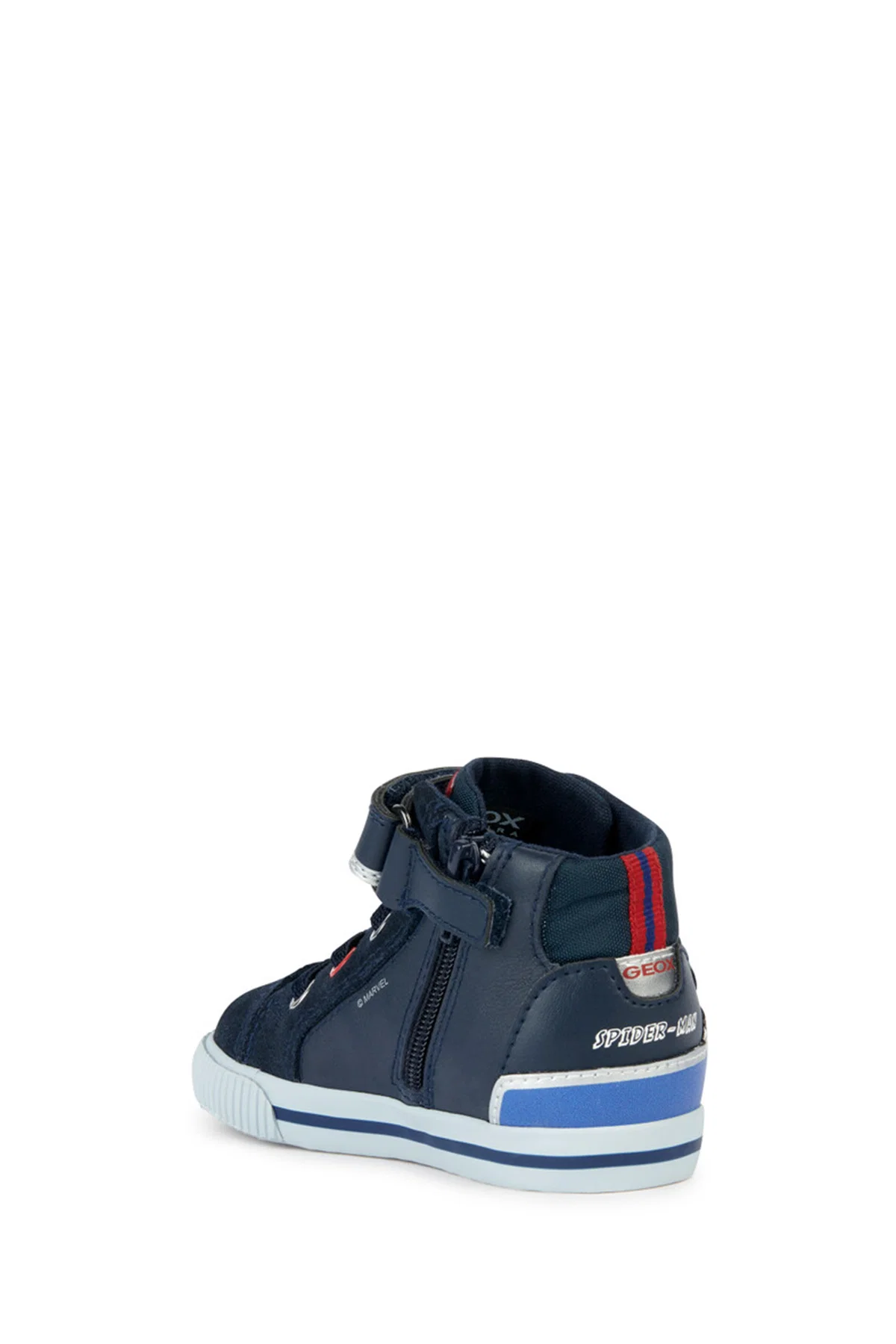 Geox Erkek Bebek Lacivert Spider Man Bantlı Desenli Deri Sneaker - Image 3