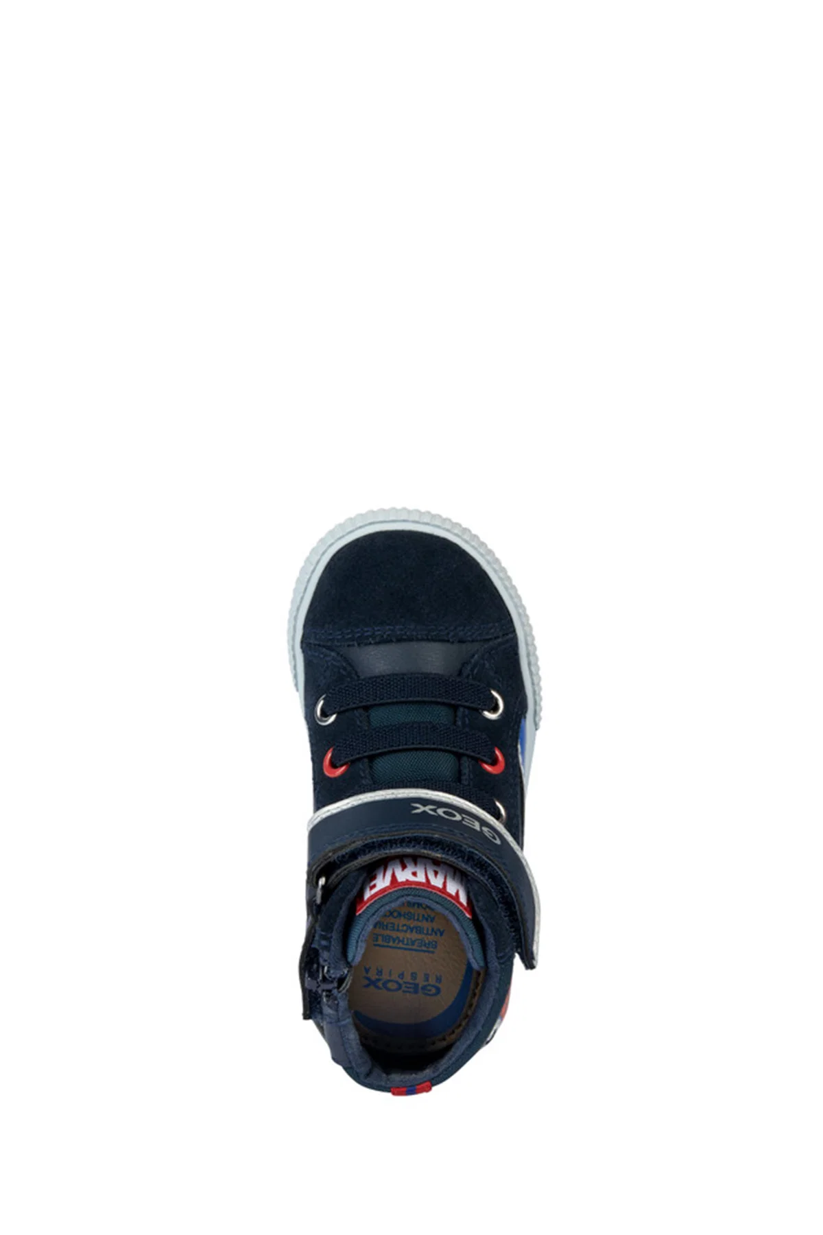 Geox Erkek Bebek Lacivert Spider Man Bantlı Desenli Deri Sneaker - Image 5