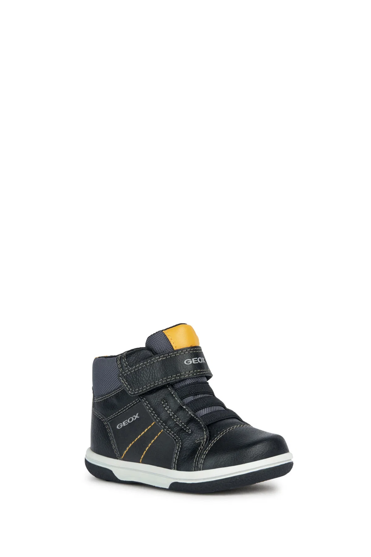 Geox Erkek Bebek Siyah Bantlı Deri Sneaker - Image 2