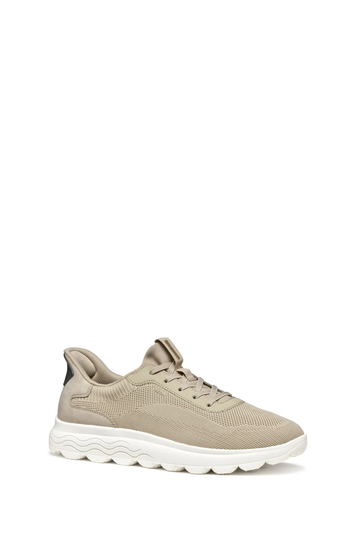 Geox Erkek Bej U Spherica Plus A - Knit.Te + Sy Bağcıklı Sneaker - Image 3