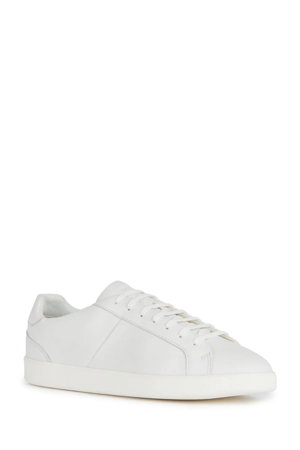 Geox Erkek Beyaz Regio Bağcıklı Deri Sneaker - Image 3
