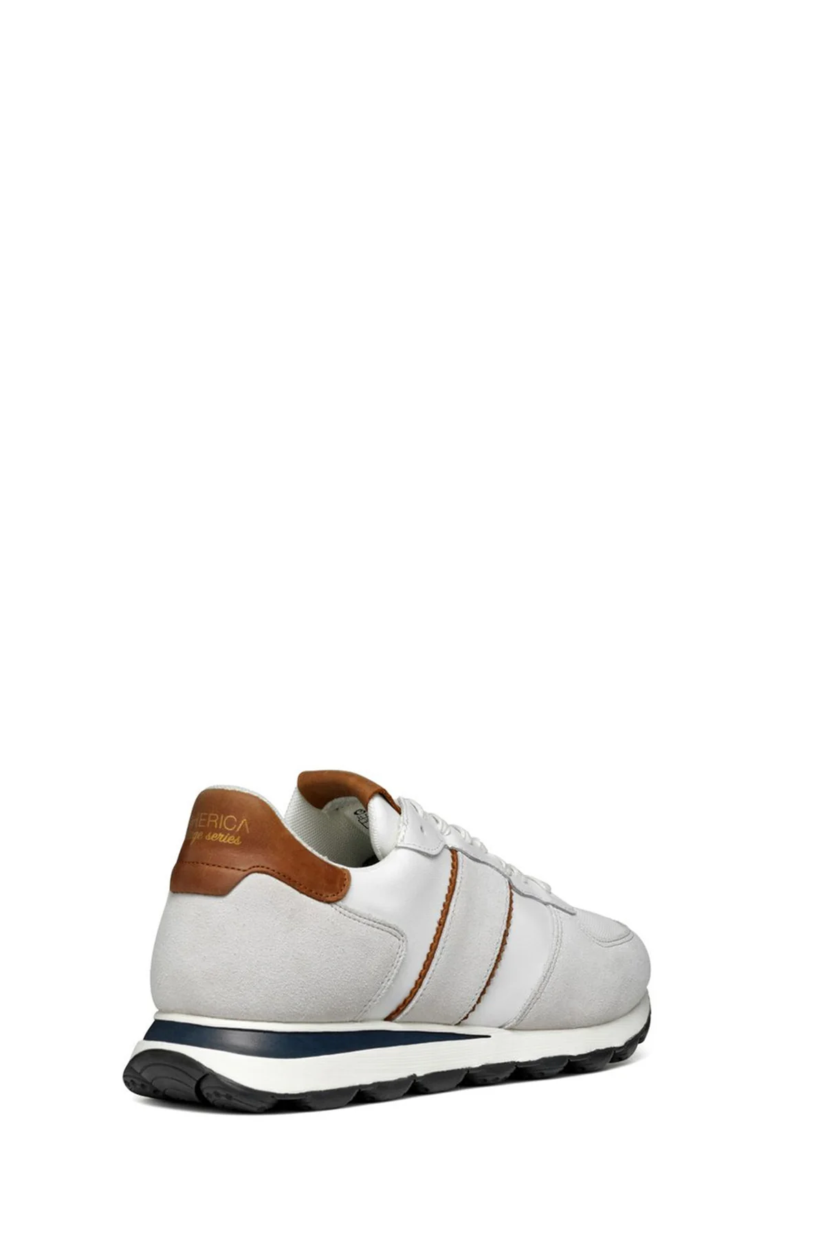 Geox Erkek Beyaz Spherica Bağcıklı Deri Sneaker - Image 2
