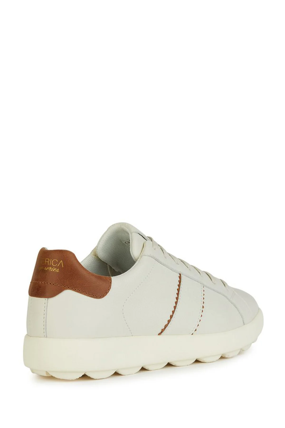 Geox Erkek Beyaz Spherica Bağcıklı Deri Sneaker - Image 2