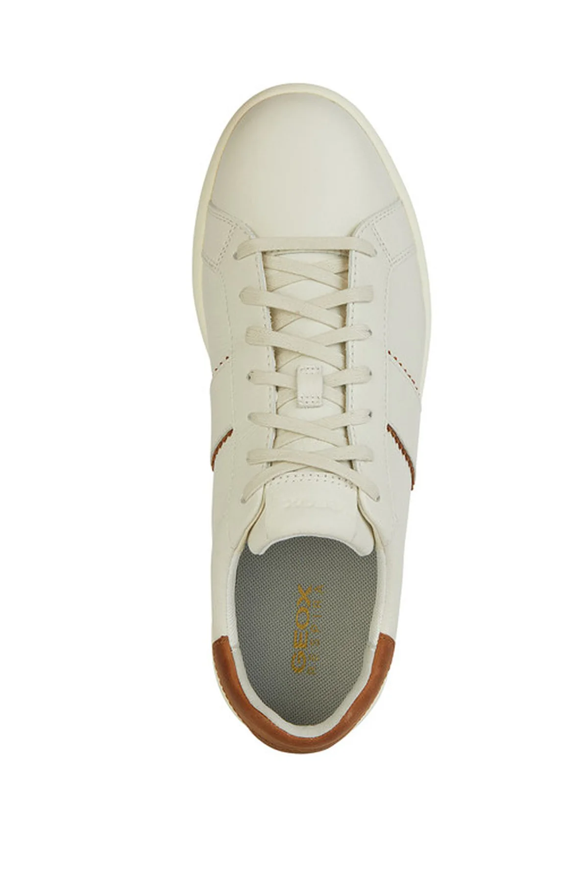 Geox Erkek Beyaz Spherica Bağcıklı Deri Sneaker - Image 5