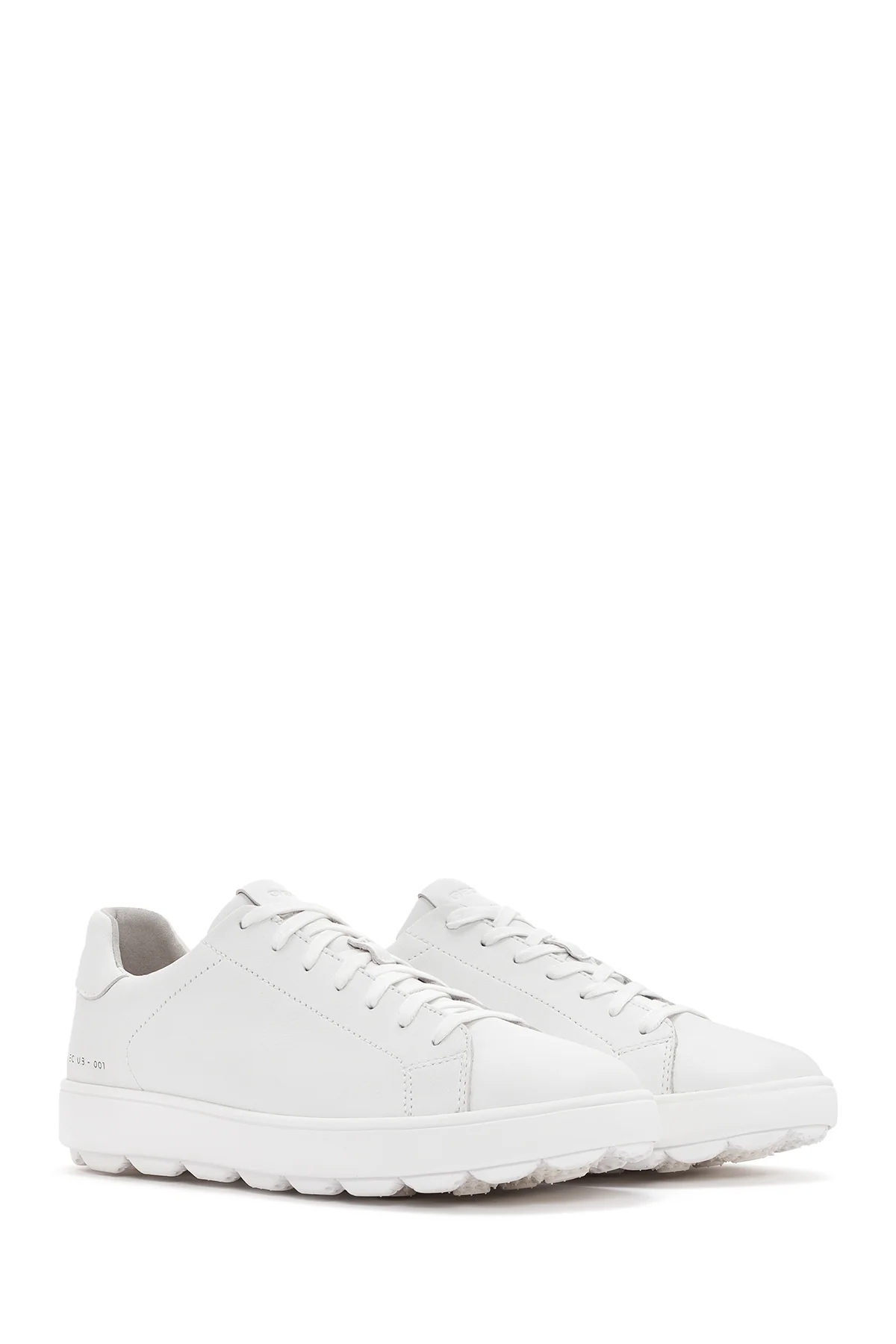 Geox Erkek Beyaz Spherica Ecub Bağcıklı Deri Sneaker - Image 3