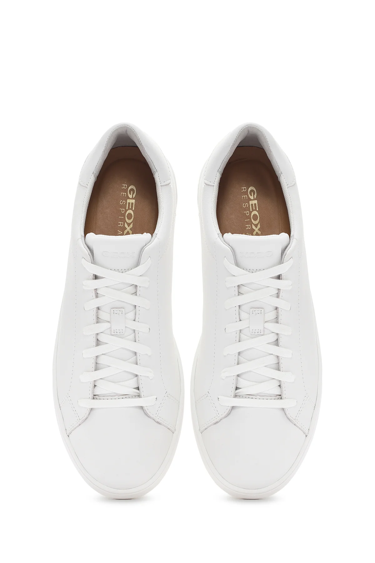 Geox Erkek Beyaz Spherica Ecub Bağcıklı Deri Sneaker - Image 7