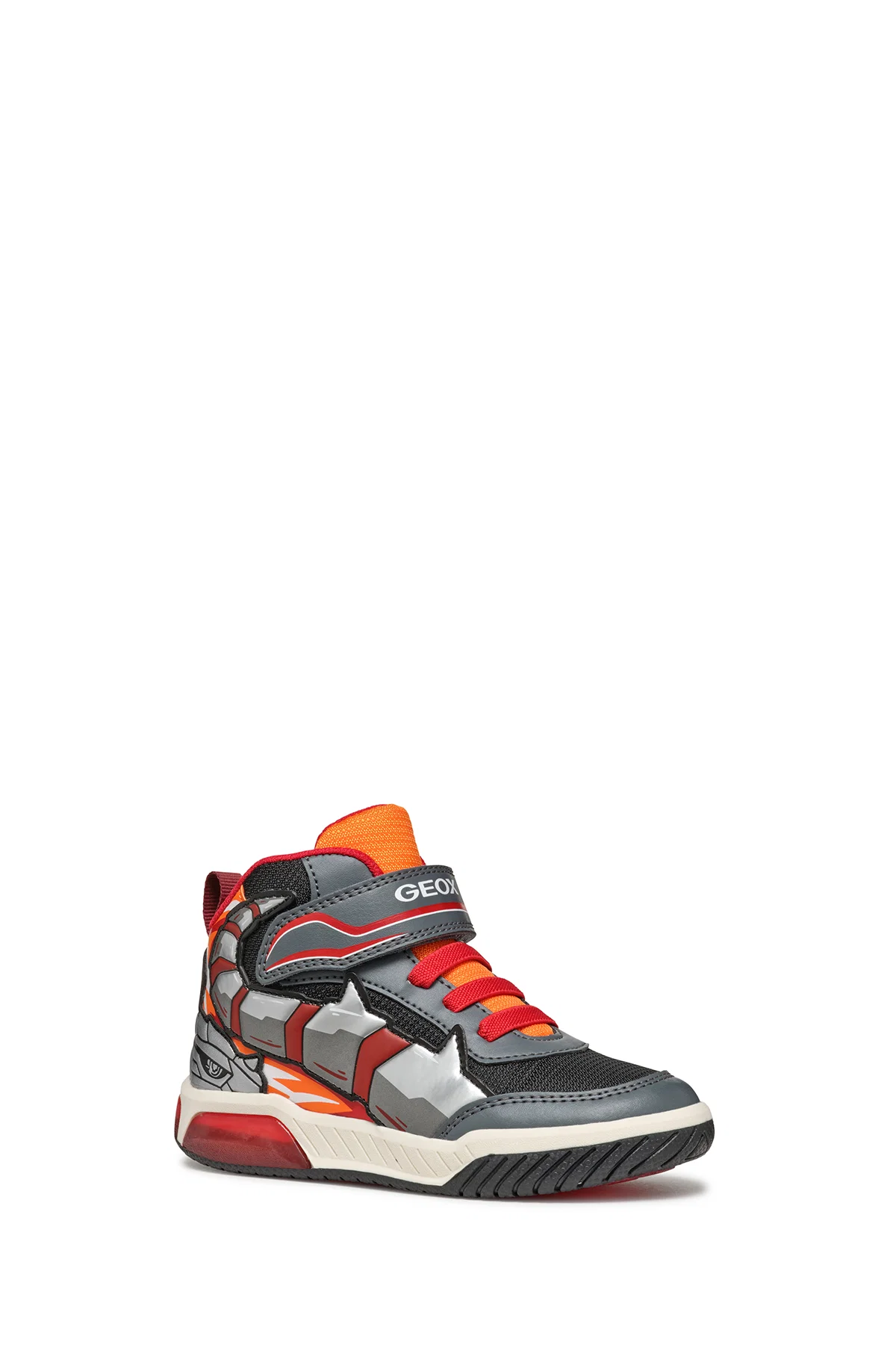 Geox Erkek Çocuk Gri J Inek Boy Bantlı Bilekli Sneaker - Image 2
