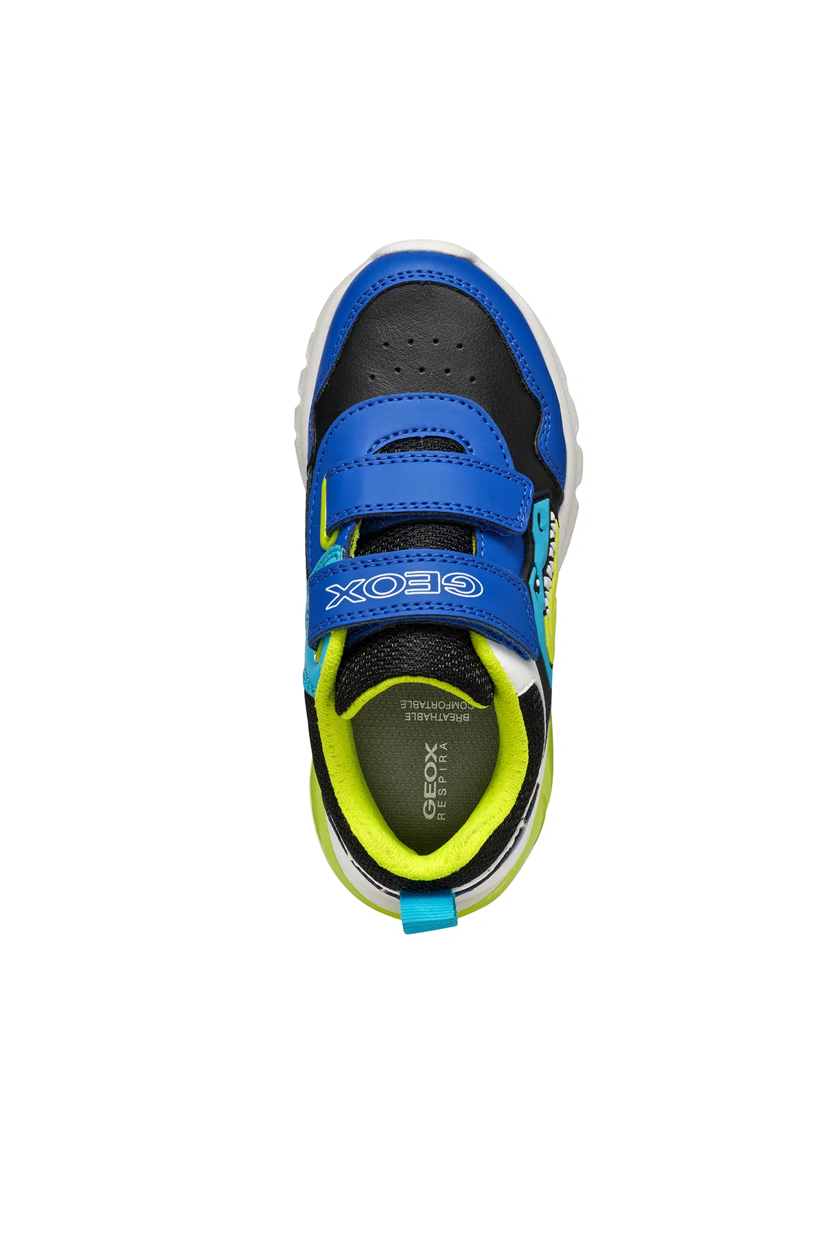 Geox Erkek Çocuk Mavi Ciberdron Bantlı Desenli Işık Detaylı Sneaker - Image 5