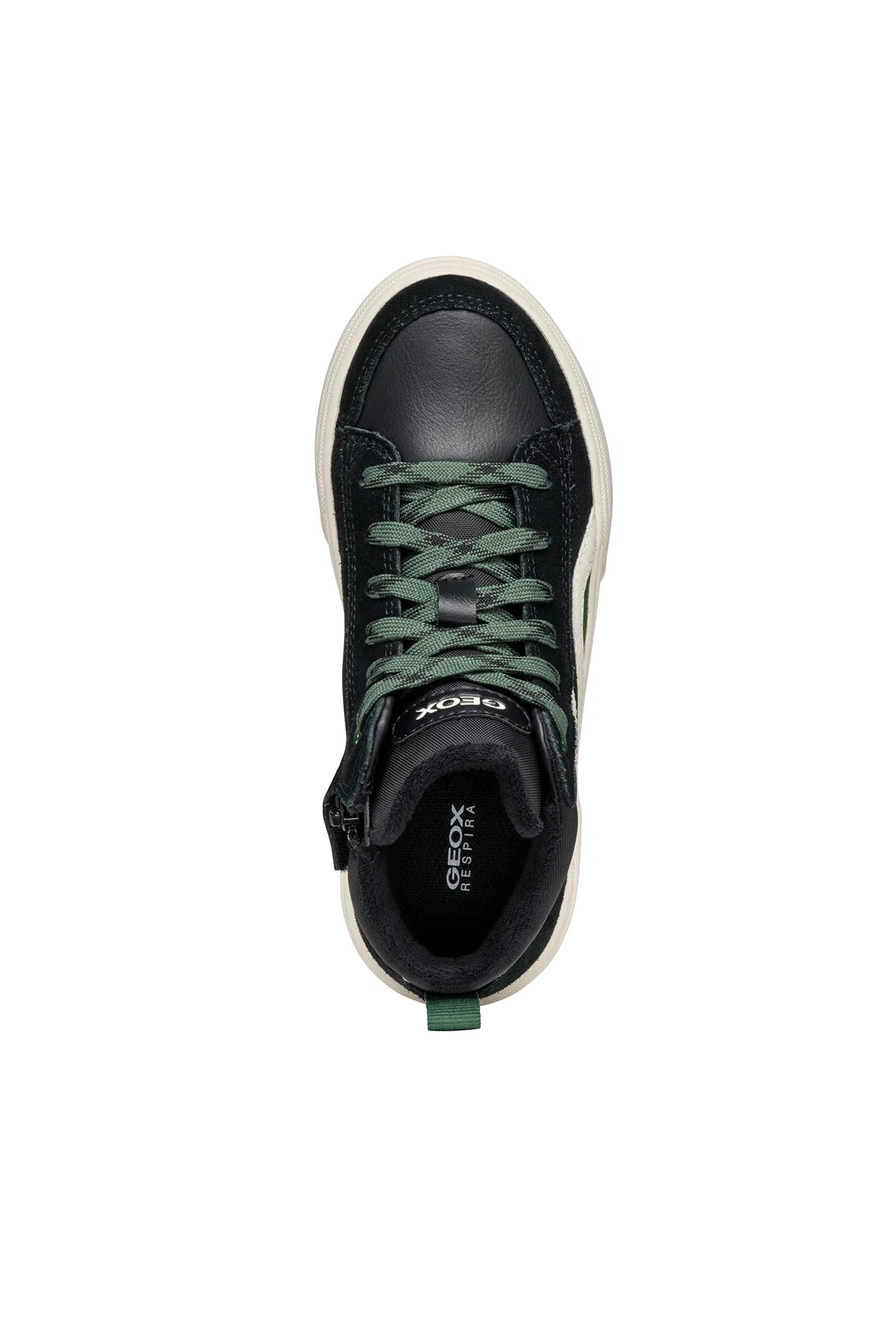 Geox Erkek Çocuk Yeşil Weemble Bağcıklı Fermuar Detaylı Bilekli Sneaker - Image 8