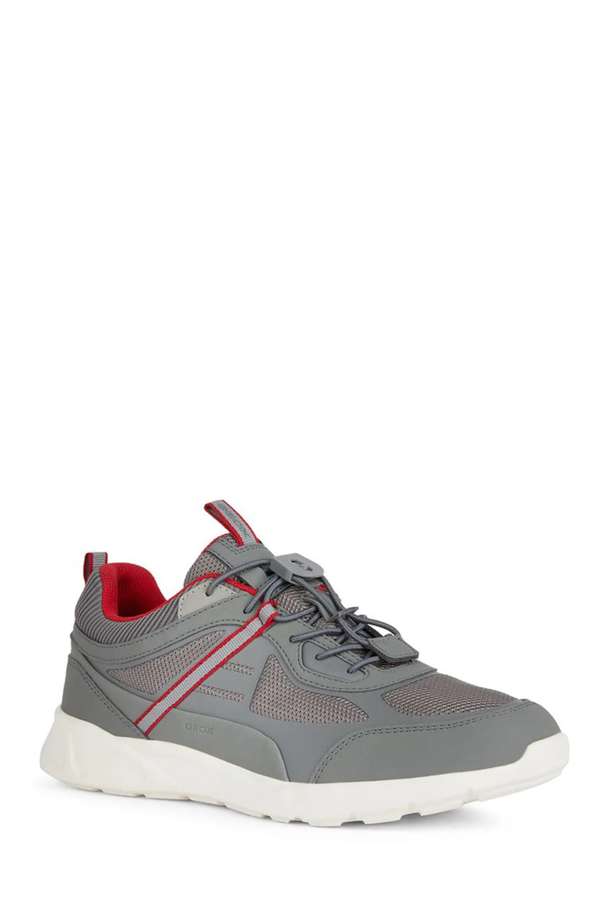 Geox Erkek Gri Sanzio Bağcıklı Deri Sneaker - Image 3