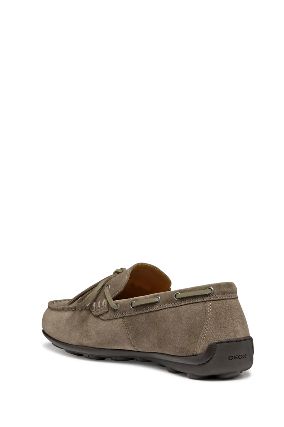 Geox Erkek Gri U Spherica Ec16 B - Suede Süet Deri Casual Loafer - Image 2