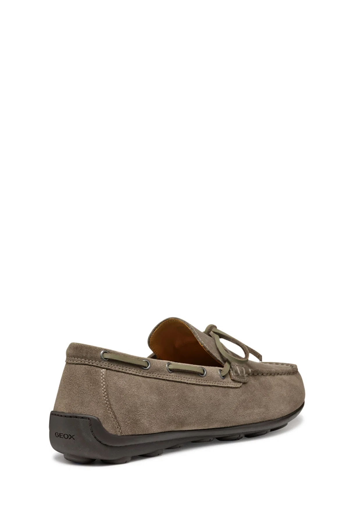 Geox Erkek Gri U Spherica Ec16 B - Suede Süet Deri Casual Loafer - Image 4
