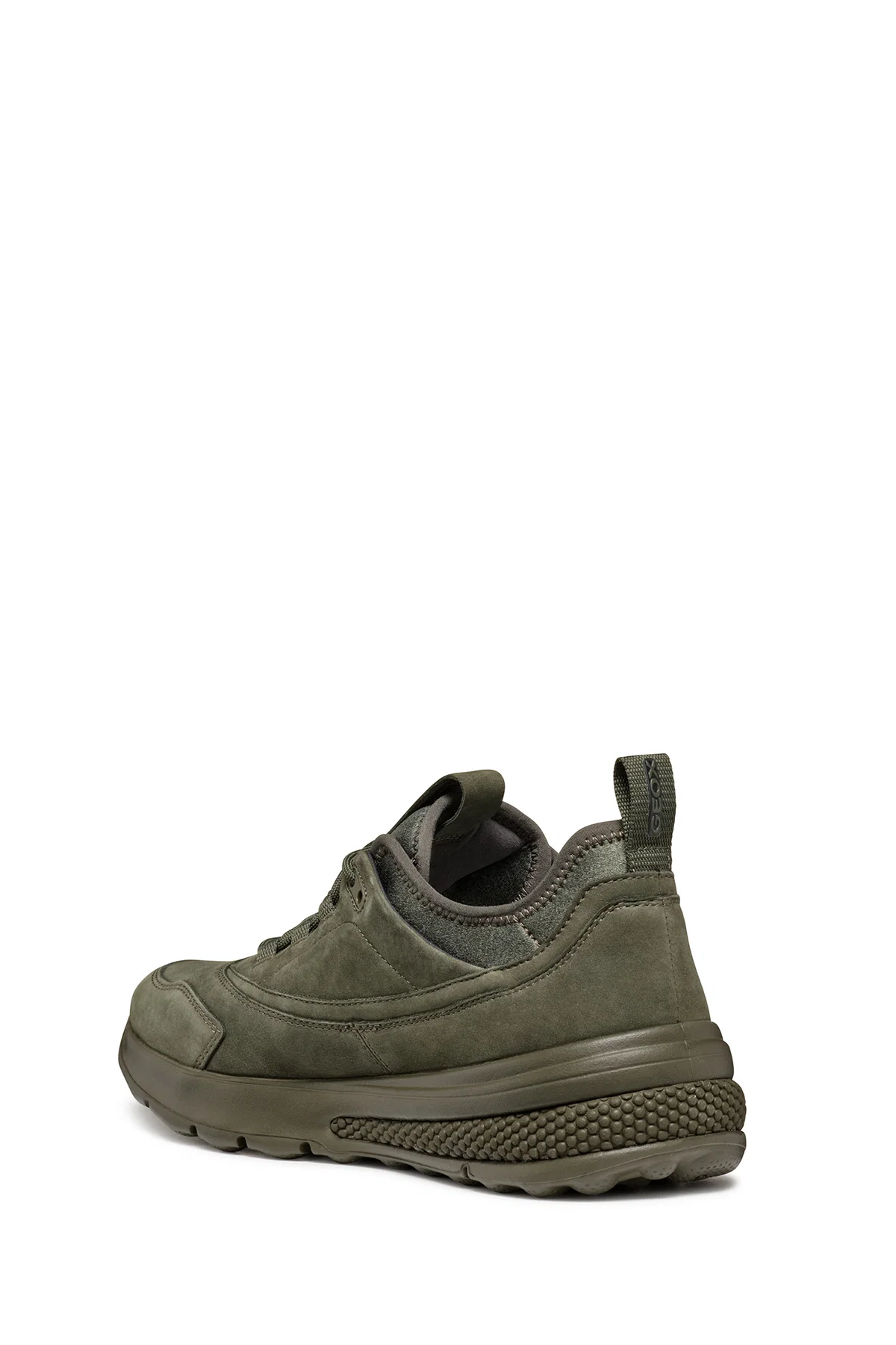 Geox Erkek Haki Spherica Bağcıklı Deri Sneaker - Image 4