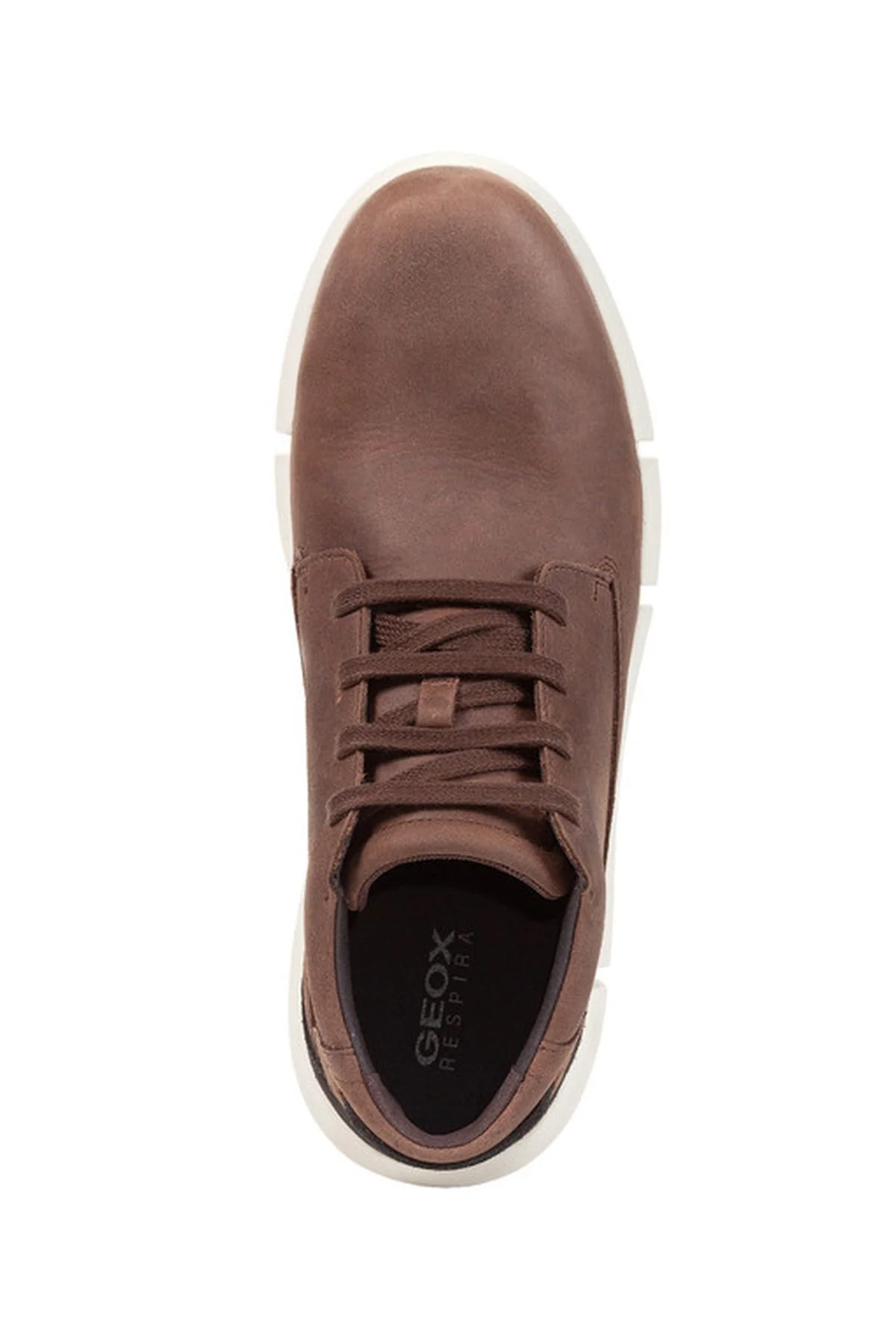 Geox Erkek Kahverengi Adacter H Bağcıklı Deri Sneaker Bot - Image 5