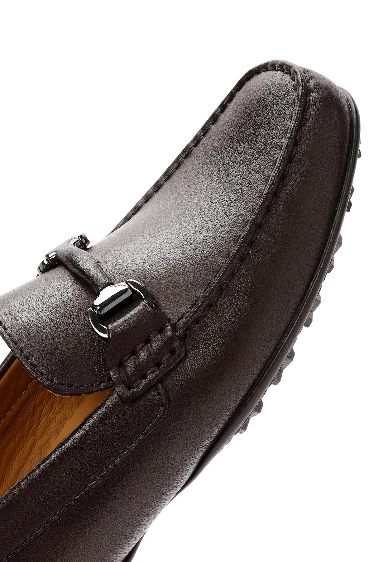Geox Erkek Kahverengi Kosmopolis Deri Casual Loafer - Image 10