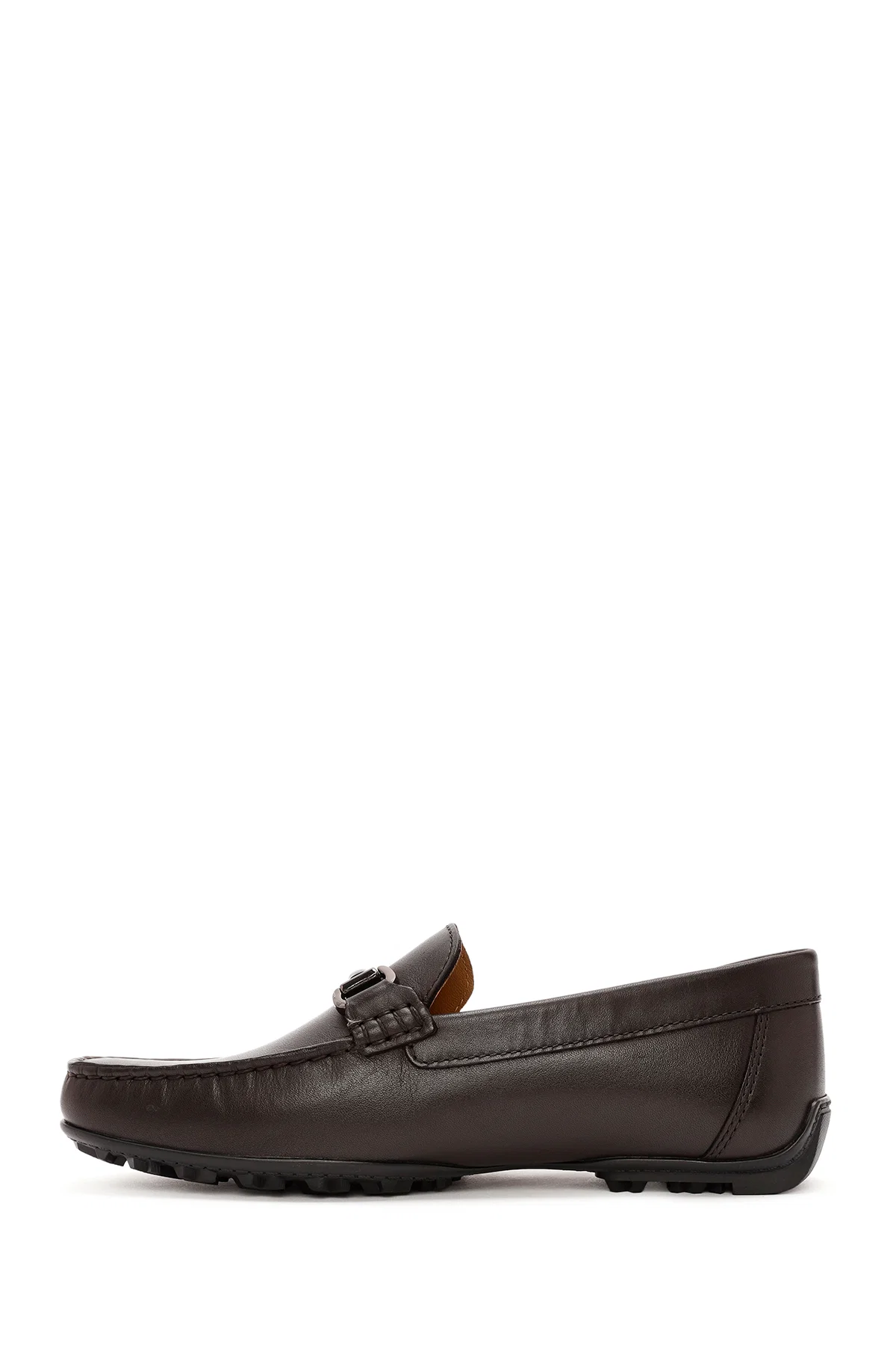 Geox Erkek Kahverengi Kosmopolis Deri Casual Loafer - Image 2