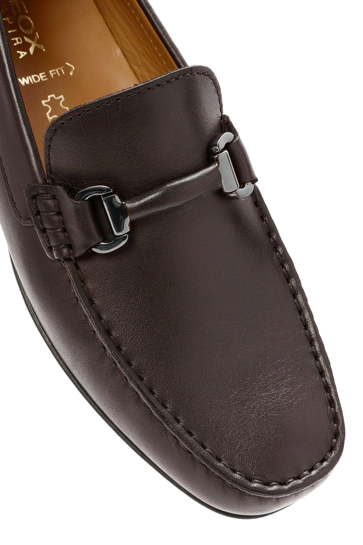 Geox Erkek Kahverengi Kosmopolis Deri Casual Loafer - Image 9