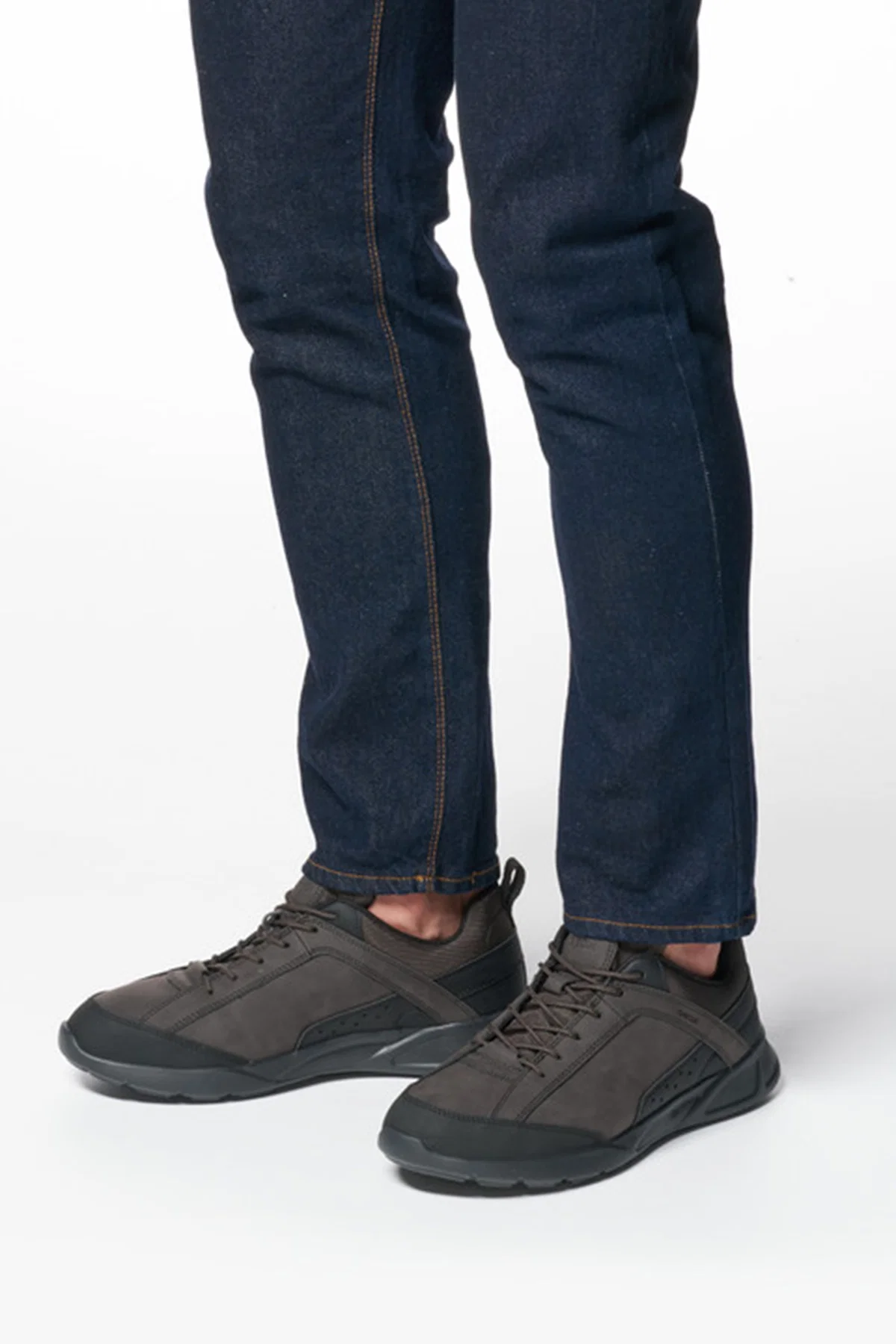 Geox Erkek Kahverengi Nebula Bağcıklı Kumaş Sneaker - Image 2