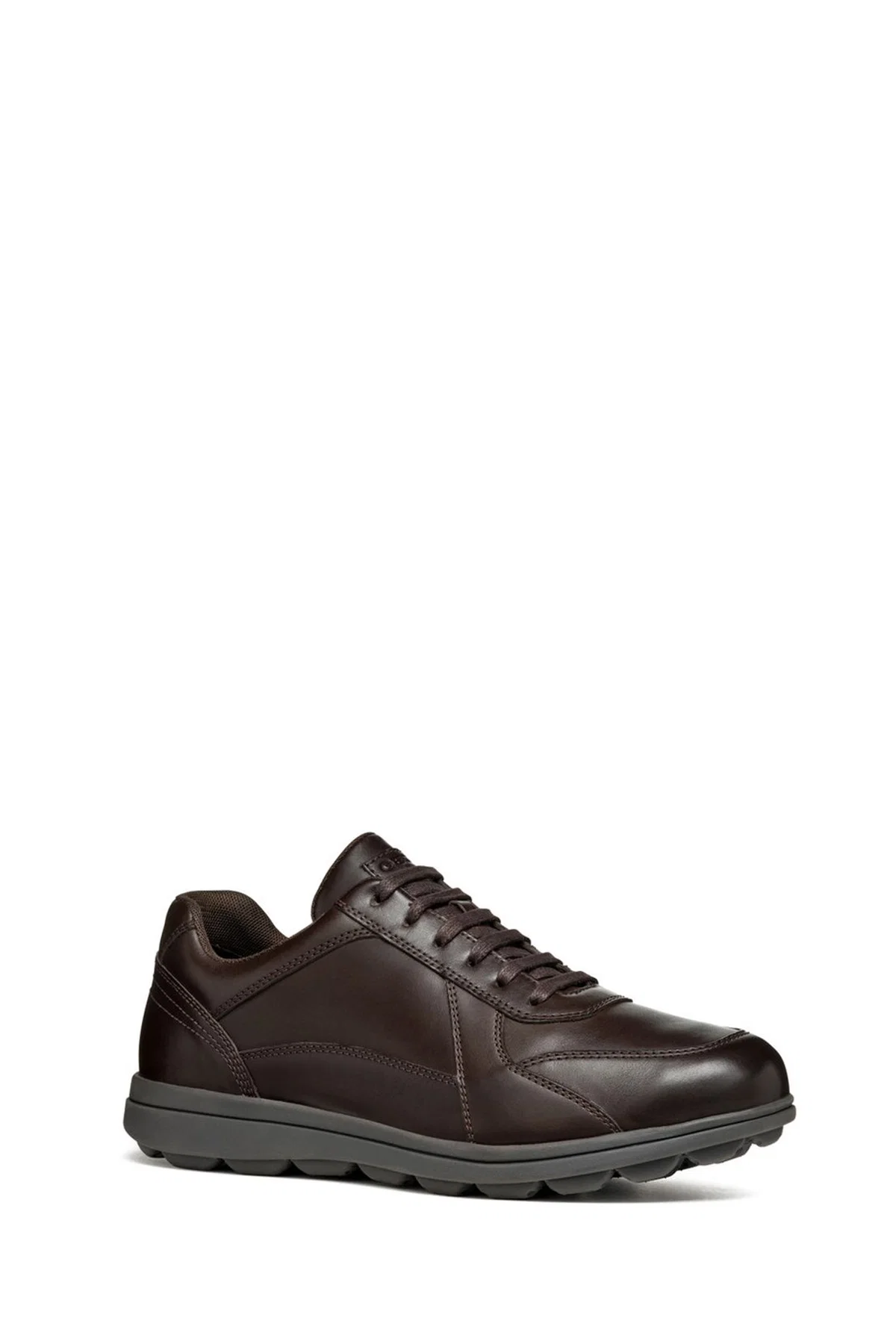 Geox Erkek Kahverengi Spherica Ec12 Bağcıklı Deri Casual Sneaker - Image 3