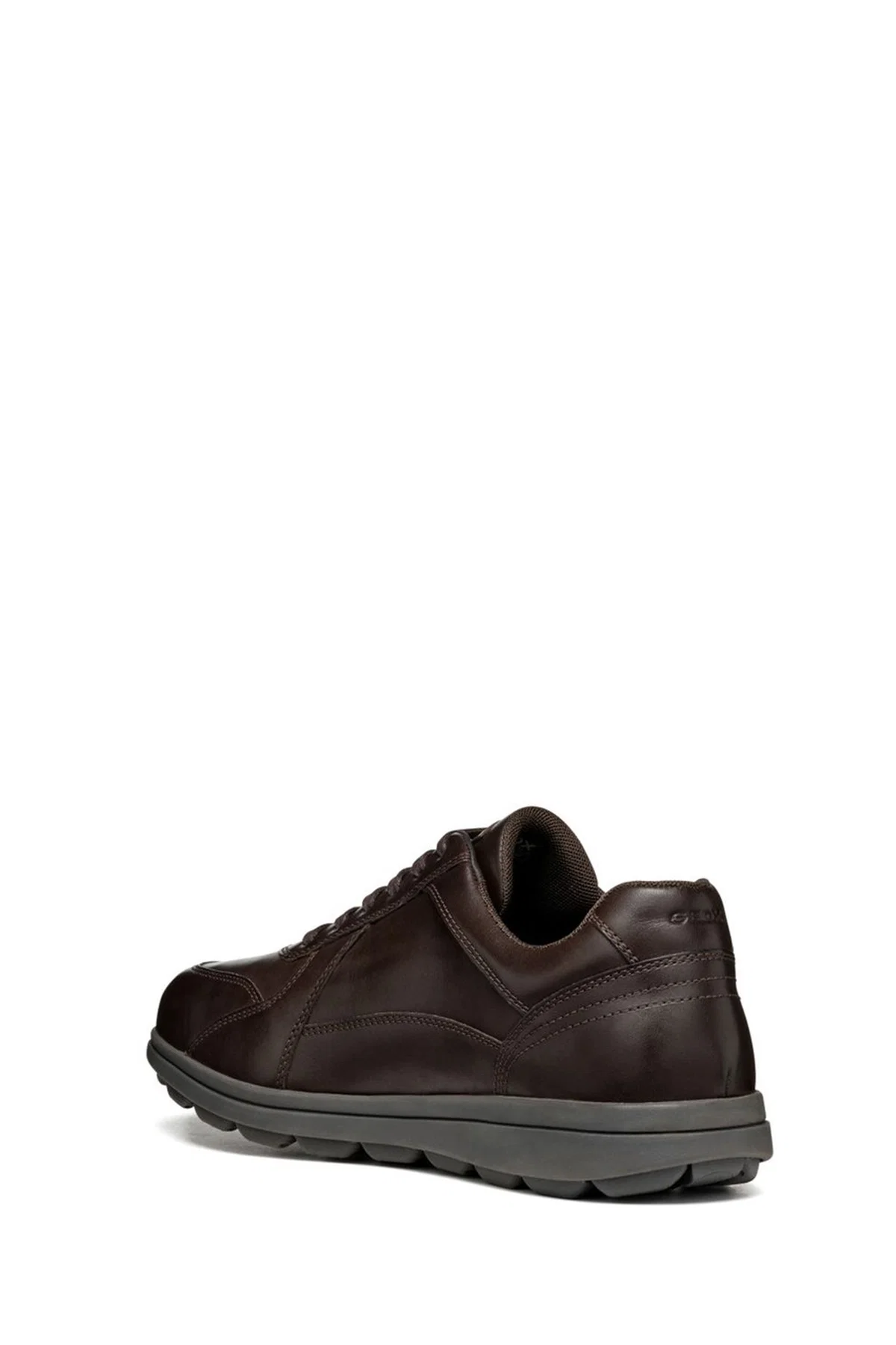 Geox Erkek Kahverengi Spherica Ec12 Bağcıklı Deri Casual Sneaker - Image 4