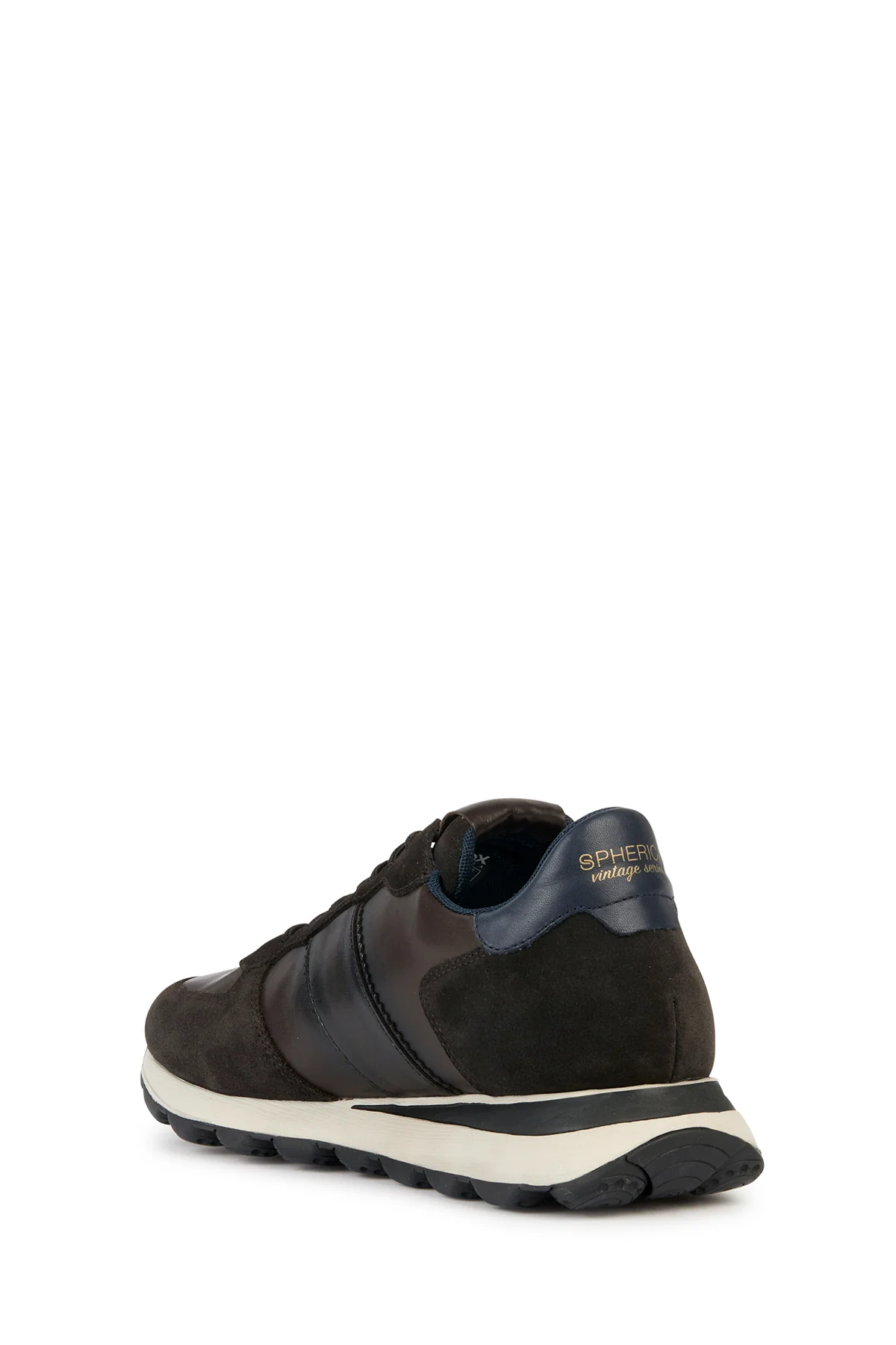 Geox Erkek Kahverengi Spherica VSeries Süet Deri Detaylı Sneaker - Image 2