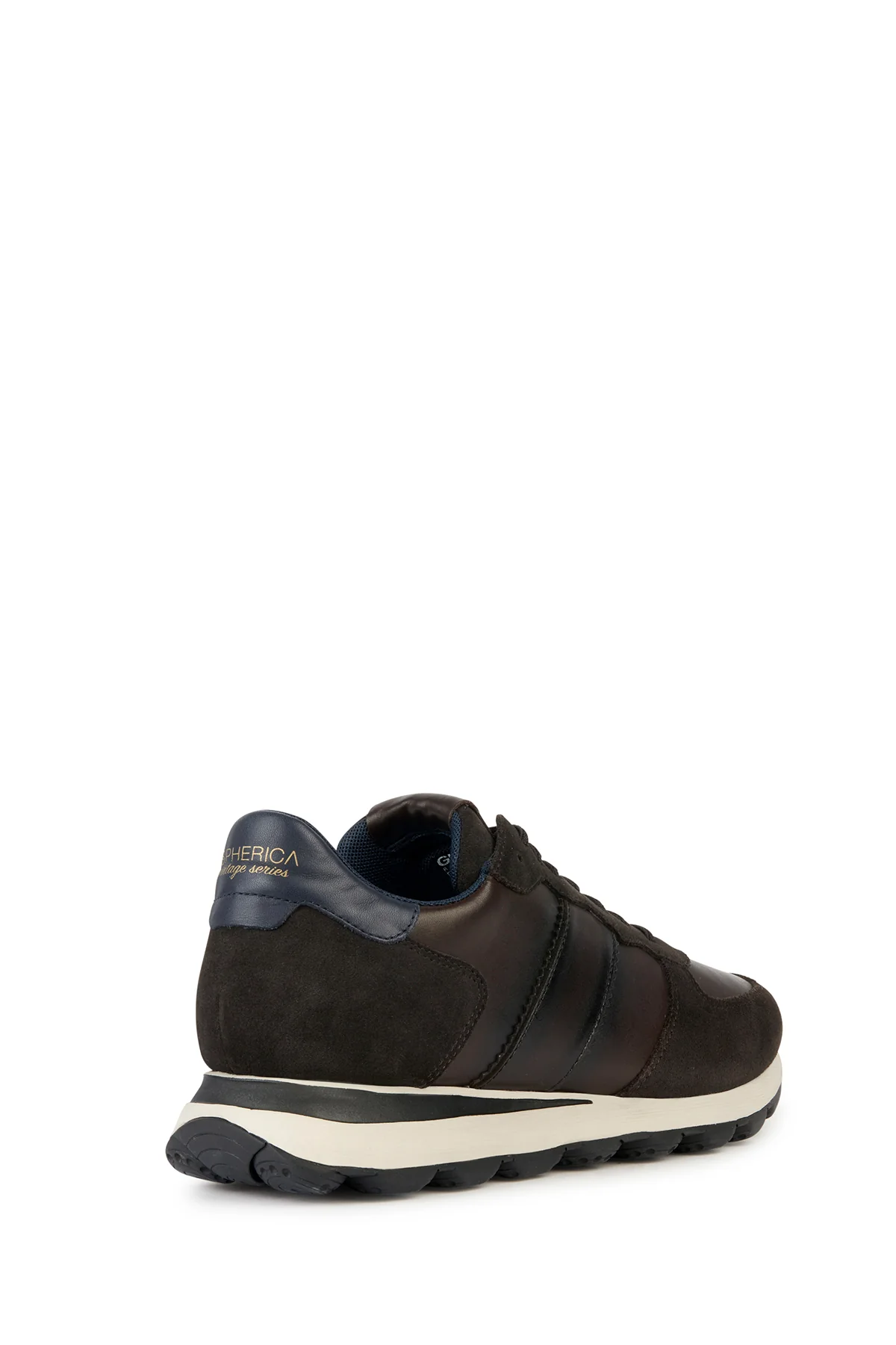 Geox Erkek Kahverengi Spherica VSeries Süet Deri Detaylı Sneaker - Image 4