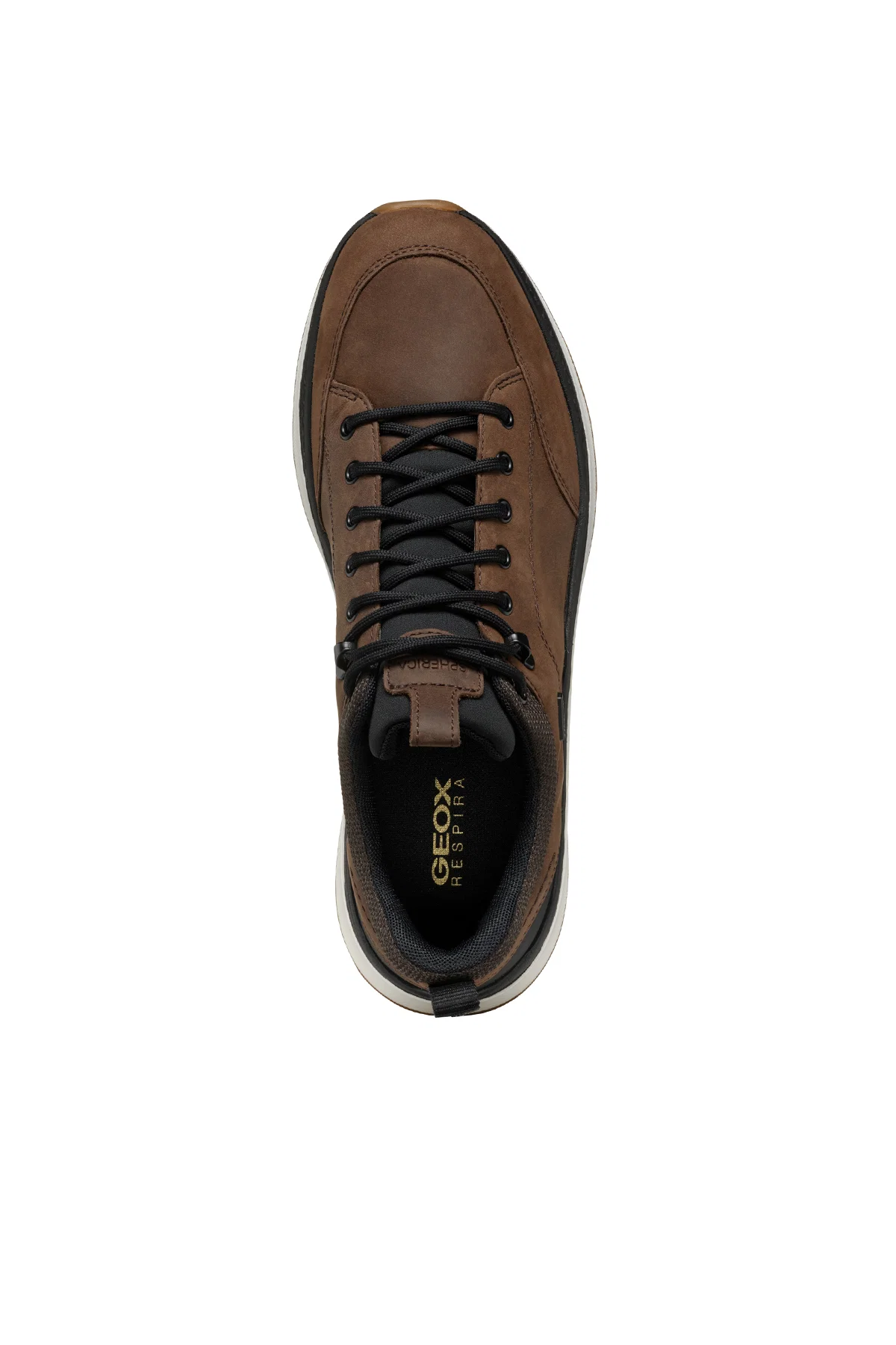 Geox Erkek Kahverengi U Spherica Actif Bağcıklı Waterproof Deri Sneaker - Image 6