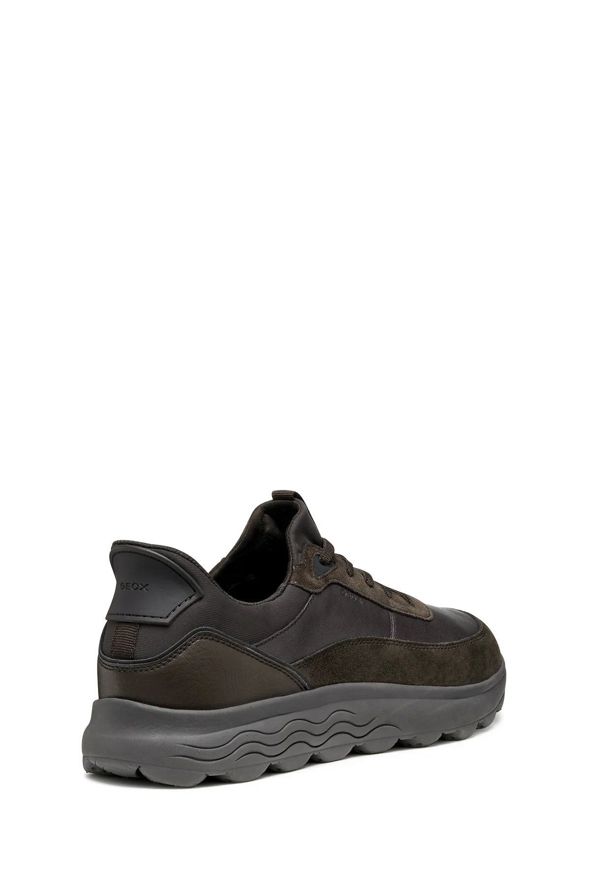 Geox Erkek Kahverengi U Spherıca Plus A - Nappa+Sued Bağcıklı Süet Sneaker - Image 4
